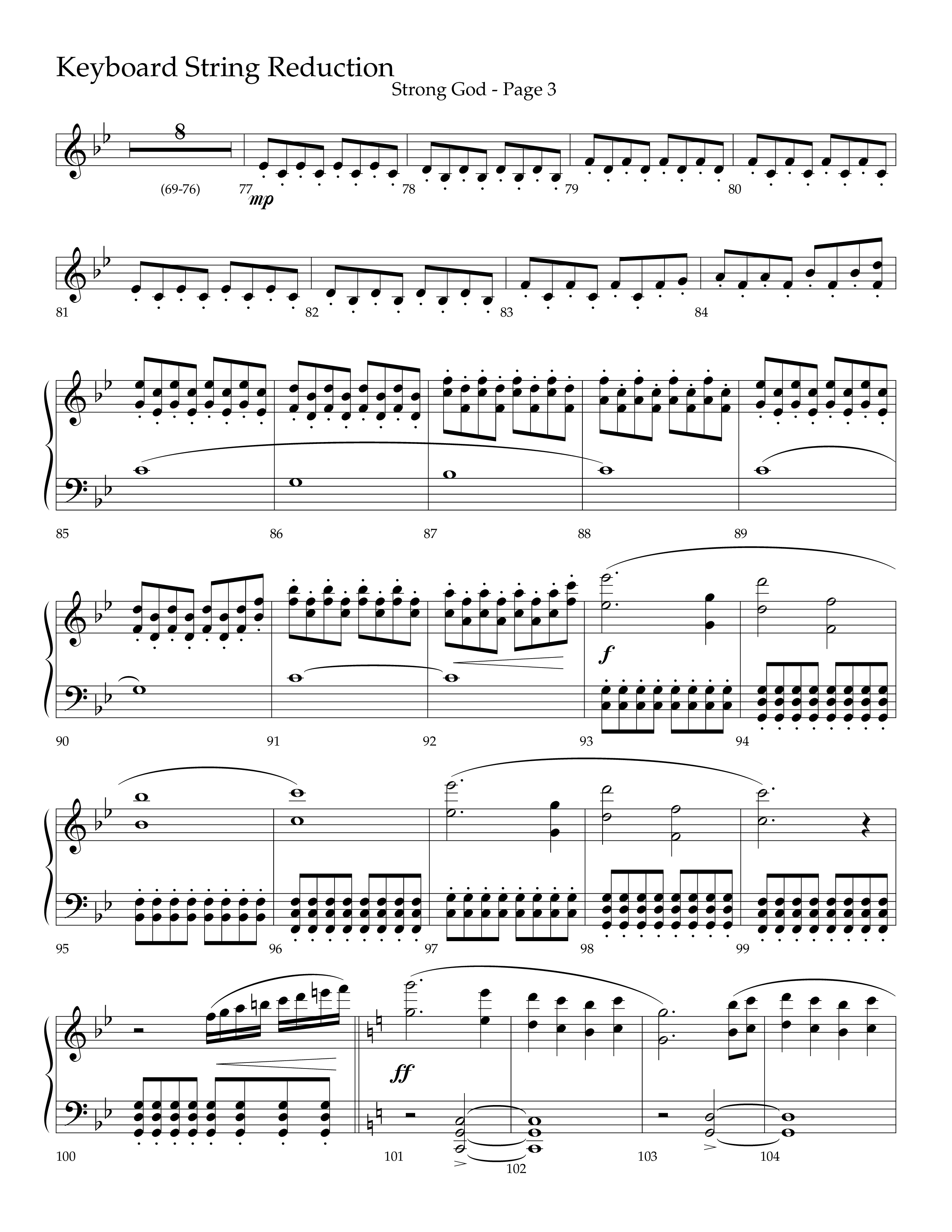 Strong God (Choral Anthem SATB) String Reduction (Lifeway Choral / Arr. Craig Adams / Arr. Bruce Cokeroft / Orch. Craig Adams)