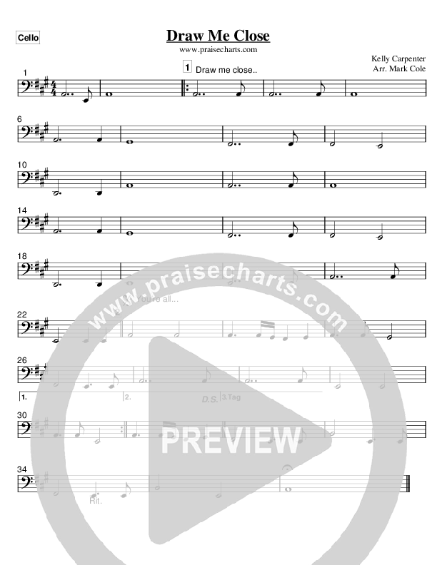 Draw Me Close Cello (Kelly Carpenter)