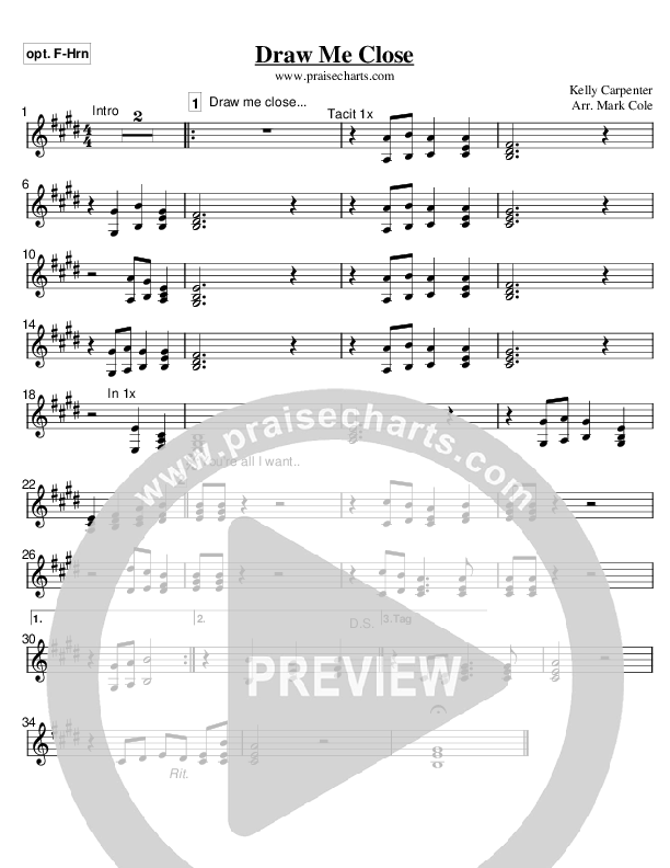 Draw Me Close French Horn (Kelly Carpenter)