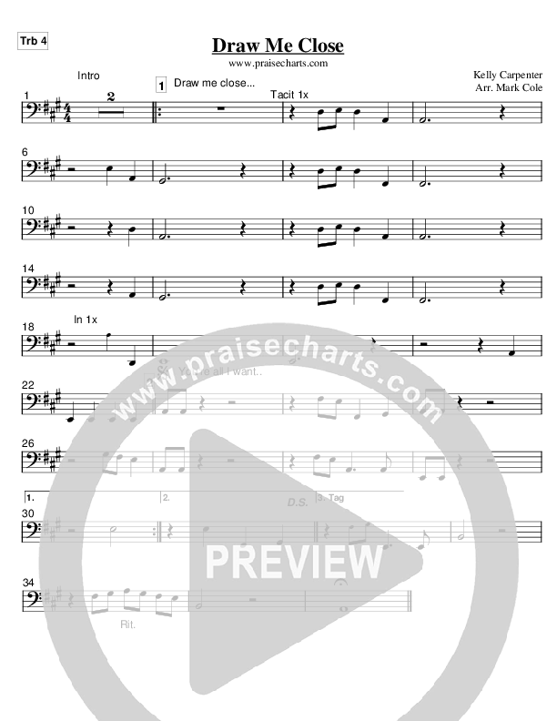Draw Me Close Trombone 4 (Kelly Carpenter)