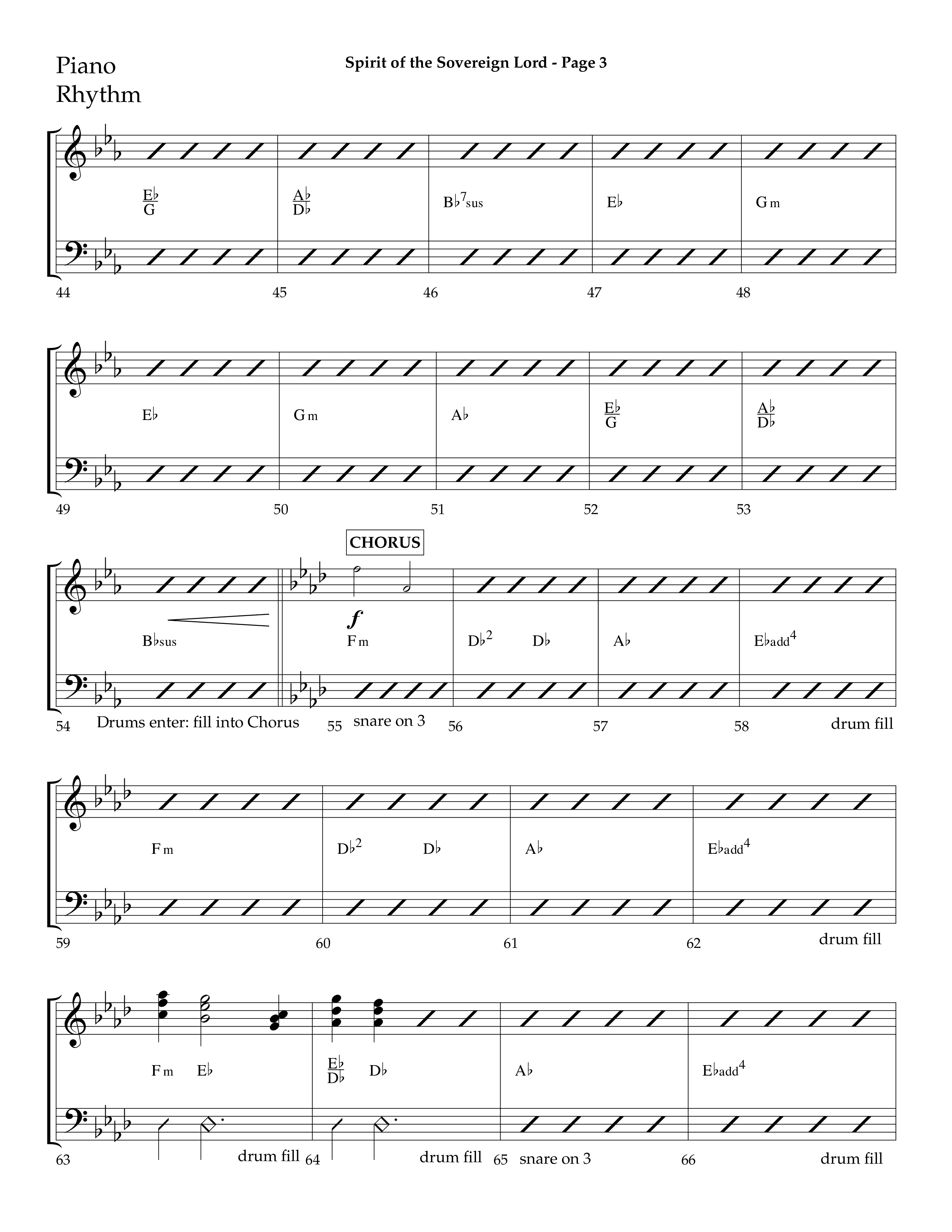 Spirit Of The Sovereign Lord (Choral Anthem SATB) Lead Melody & Rhythm (Lifeway Choral / Arr. Mark Willard / Orch. Stephen K. Hand / Orch. Phillip Keveren)