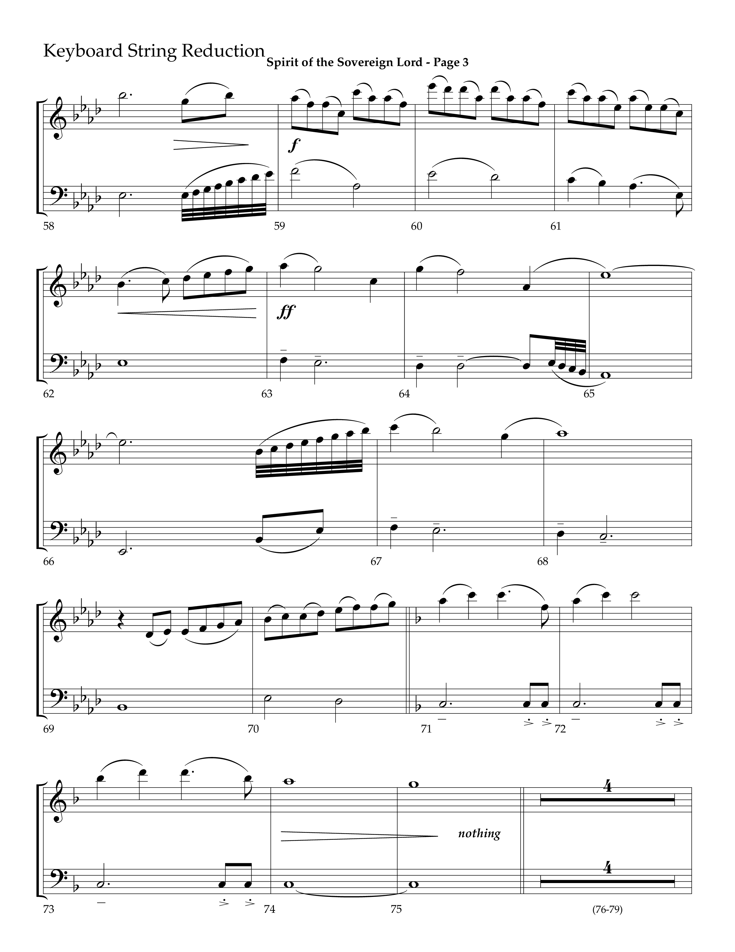 Spirit Of The Sovereign Lord (Choral Anthem SATB) String Reduction (Lifeway Choral / Arr. Mark Willard / Orch. Stephen K. Hand / Orch. Phillip Keveren)