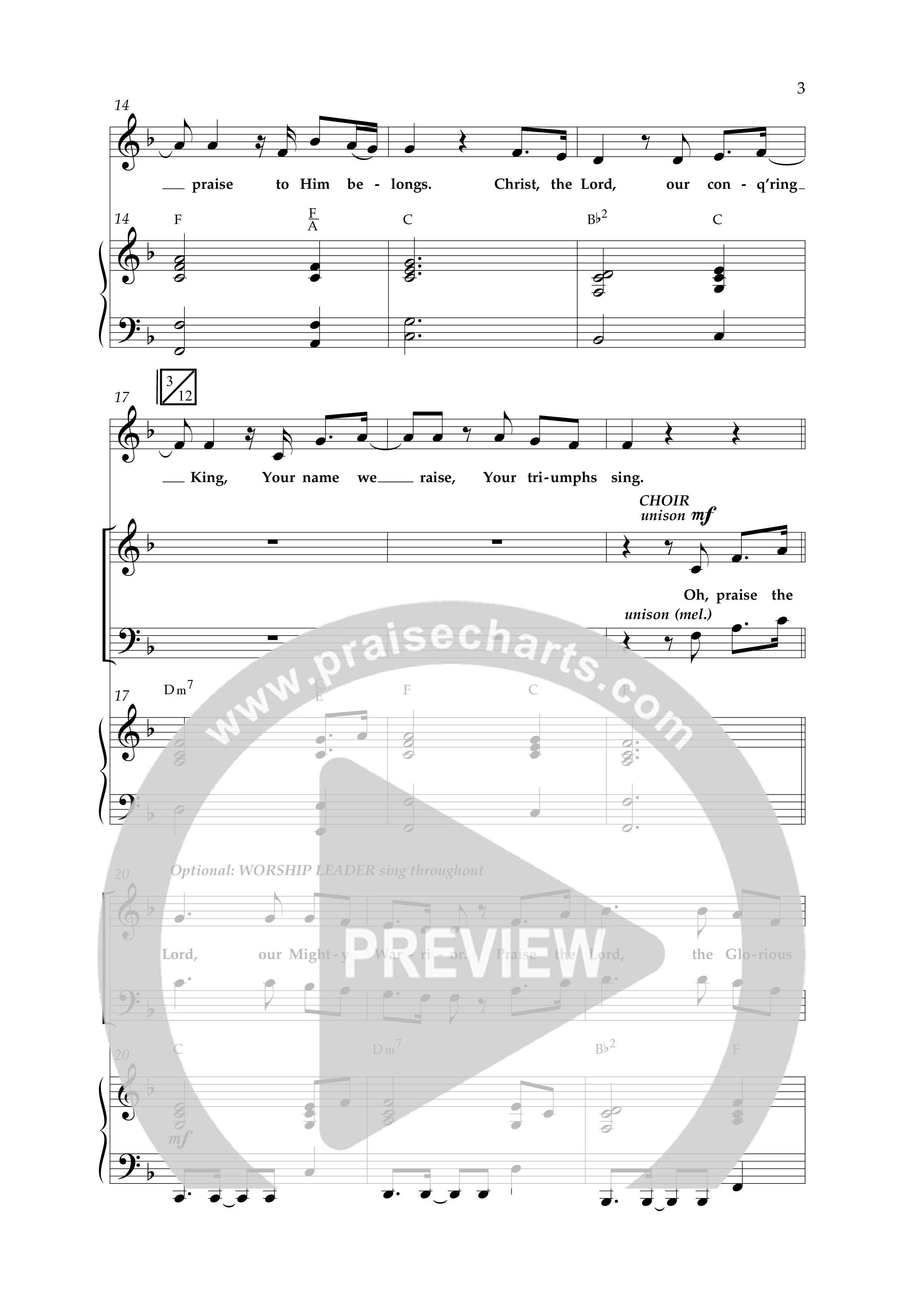 Song Of Moses (Choral Anthem SATB) Anthem (SATB/Piano) (Lifeway Choral / Arr. Cliff Duren)