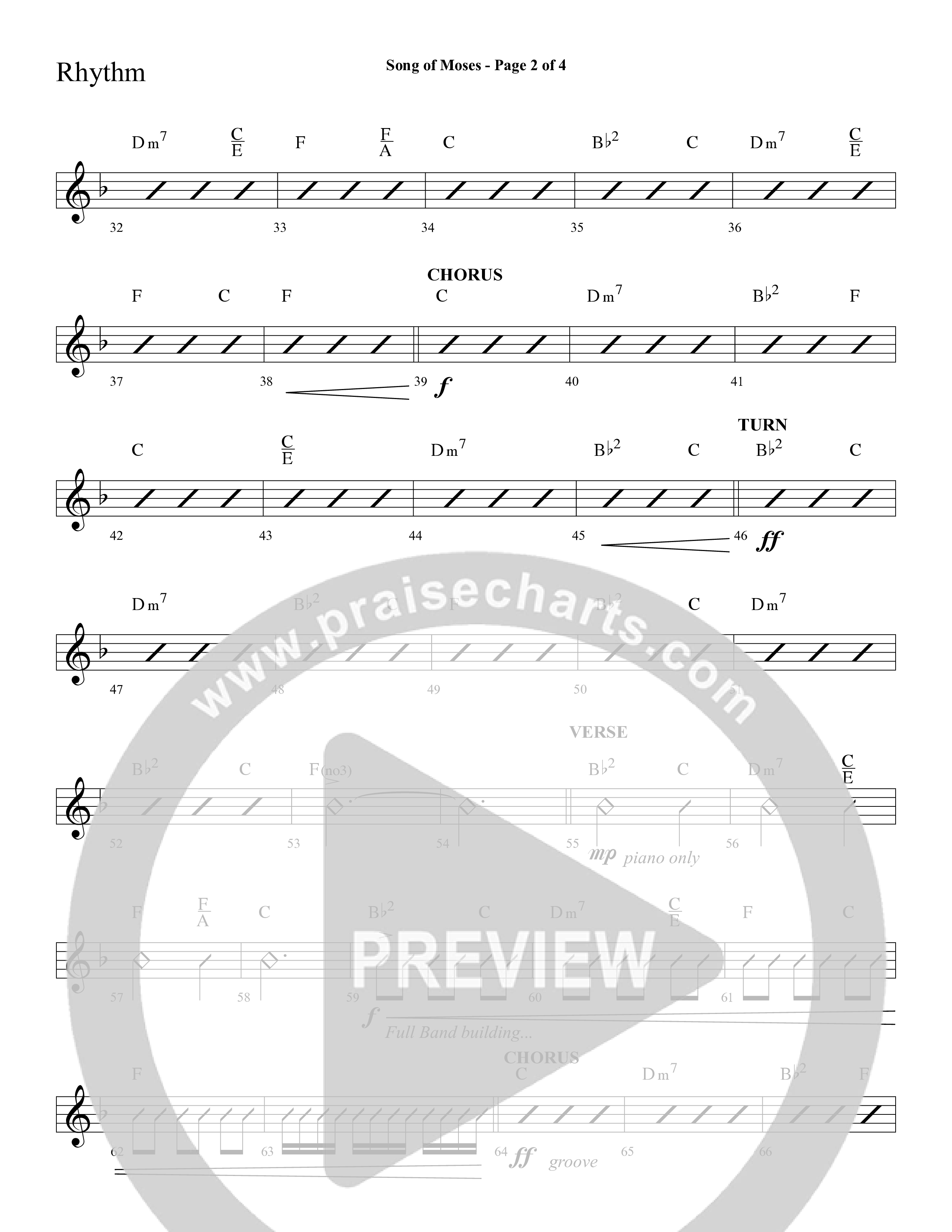 Song Of Moses (Choral Anthem SATB) Lead Melody & Rhythm (Lifeway Choral / Arr. Cliff Duren)