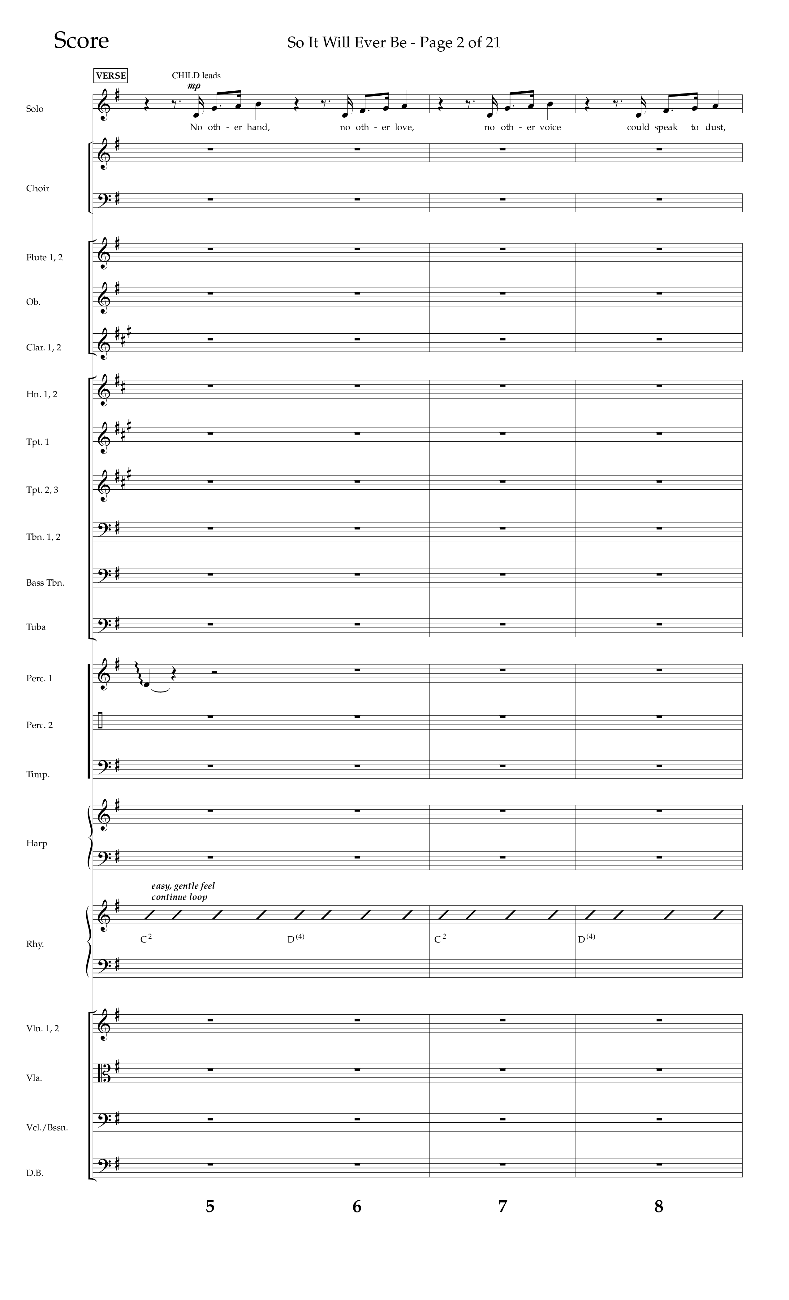 So It Will Ever Be (Choral Anthem SATB) Orchestration (Lifeway Choral / Arr. John Bolin / Arr. Don Koch / Orch. Tim Cates)