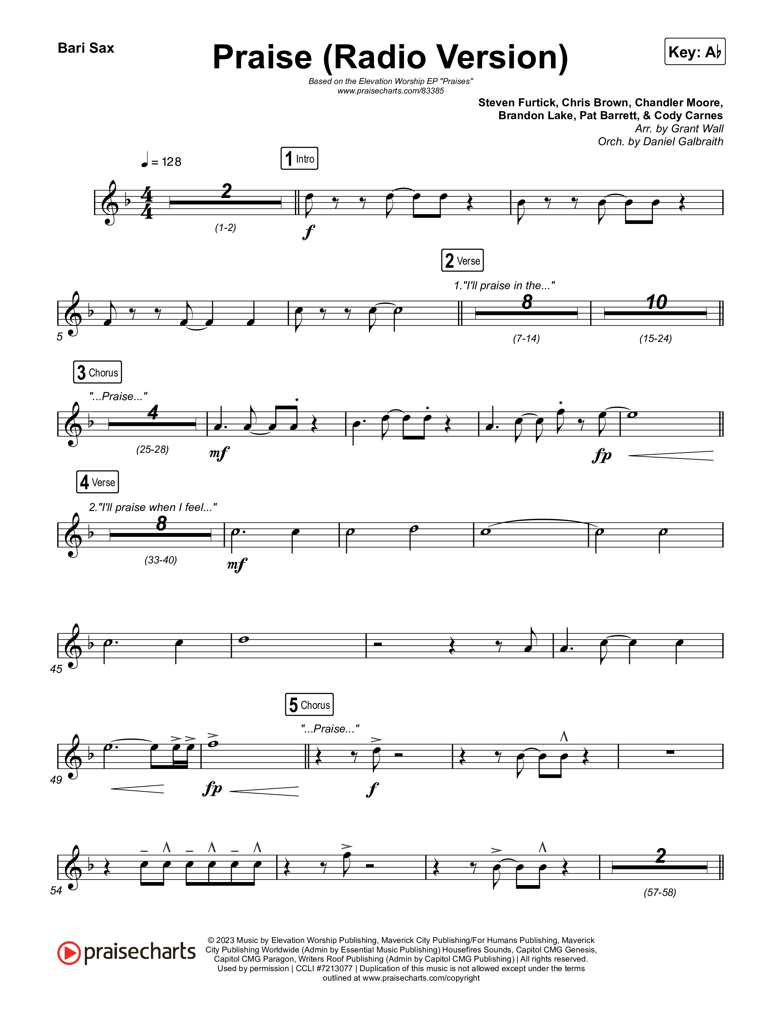 Praise (Radio) Bari Sax (Elevation Worship)