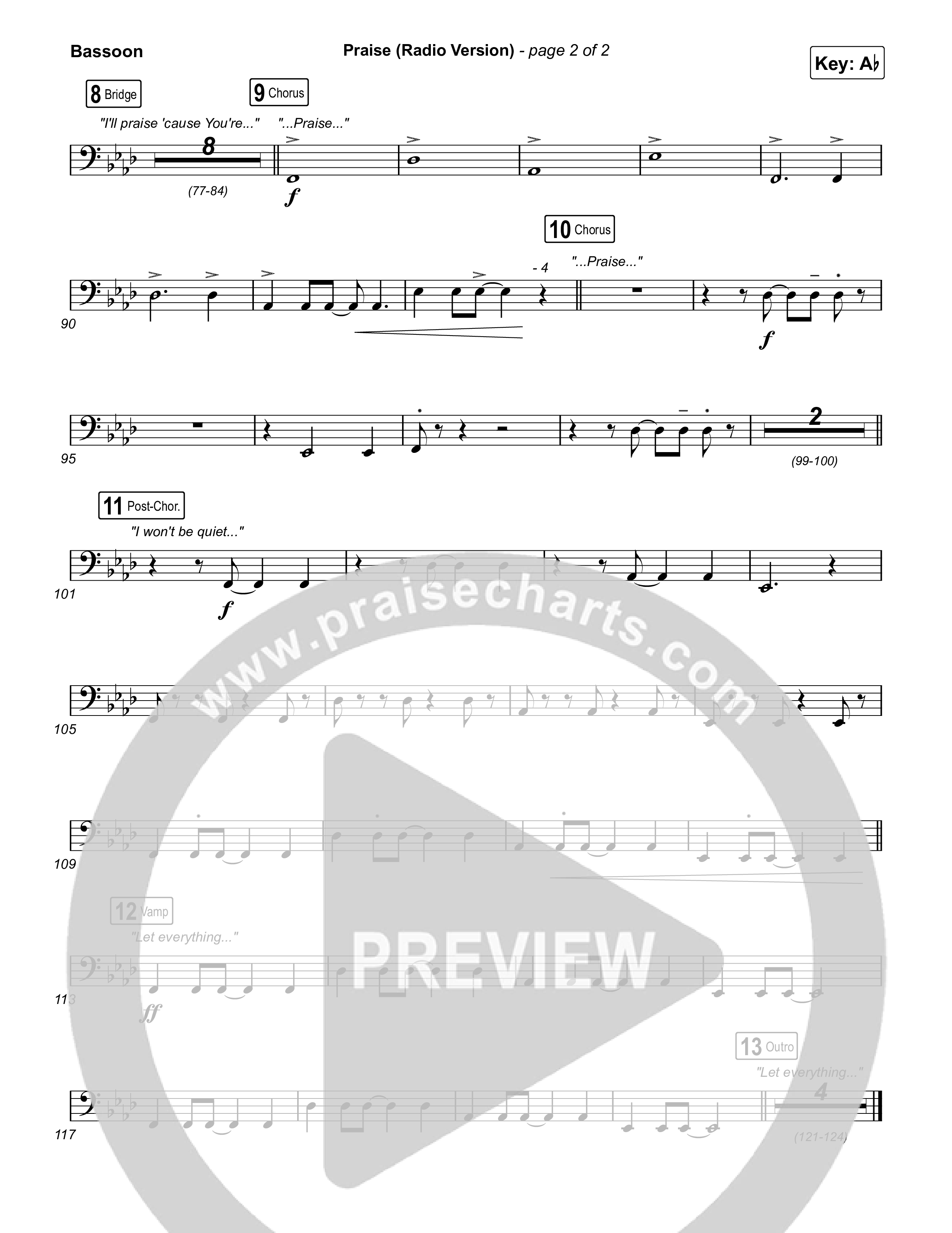 Praise (Radio) Bassoon (Elevation Worship)