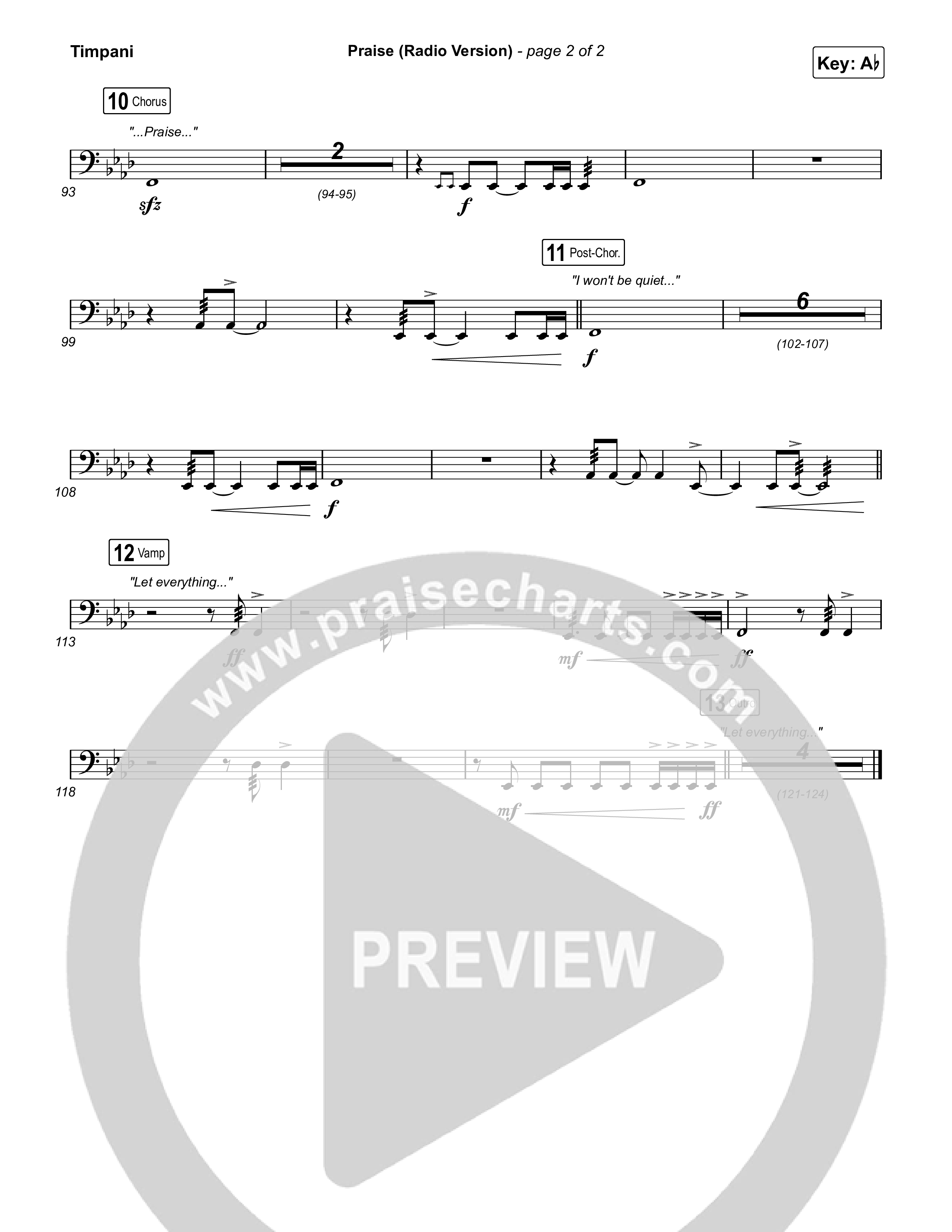 Praise (Radio) Timpani (Elevation Worship)