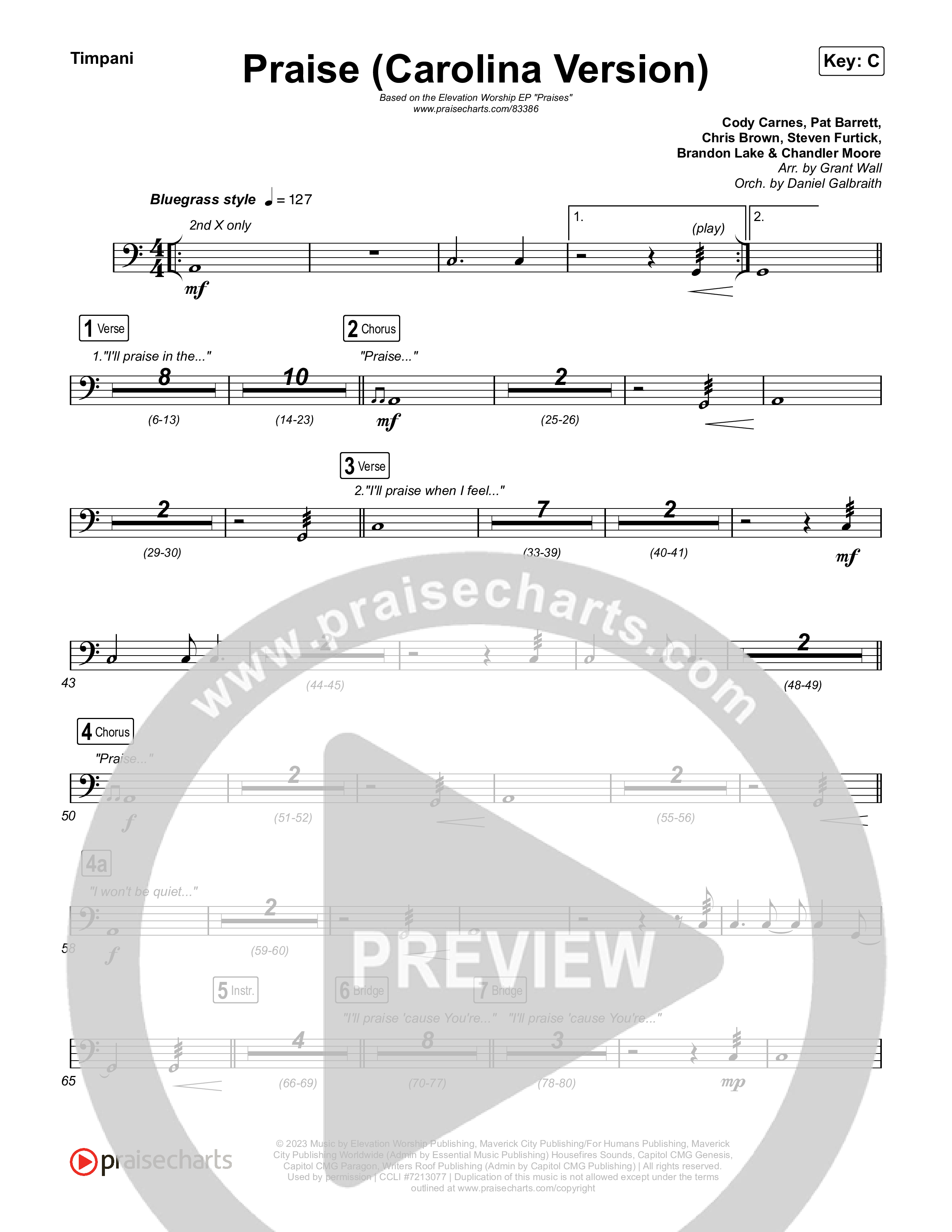 Praise (Carolina Version) Timpani (Elevation Worship)