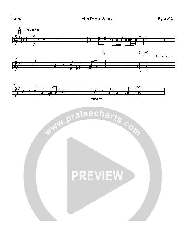 Alive Forever Amen French Horn (Travis Cottrell)