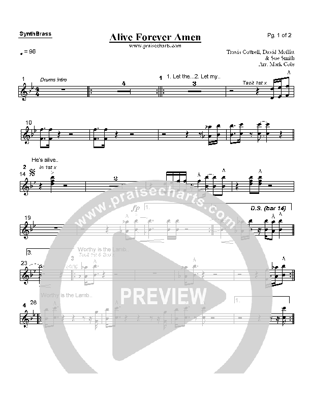 Alive Forever Amen Synth Brass (Travis Cottrell)