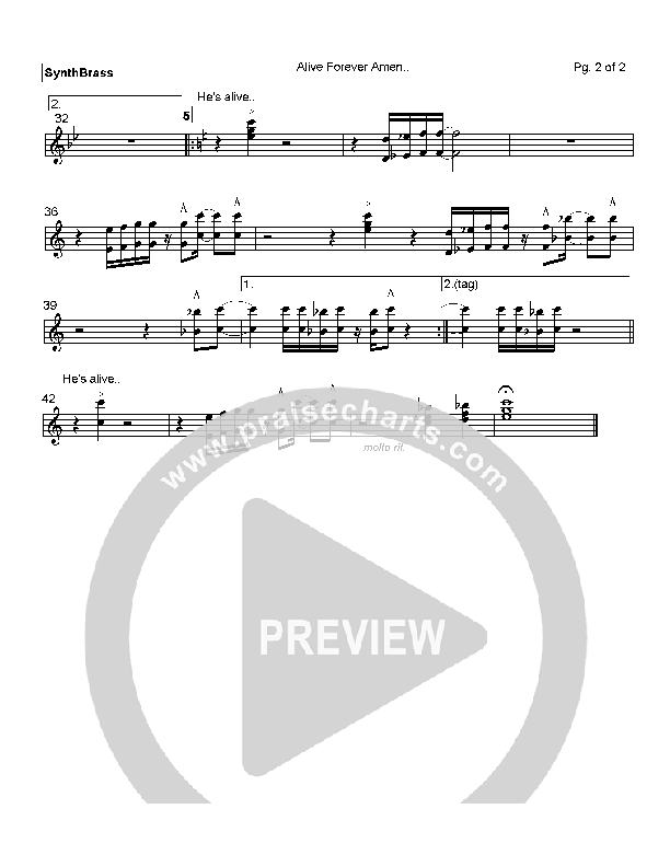 Alive Forever Amen Synth Brass (Travis Cottrell)
