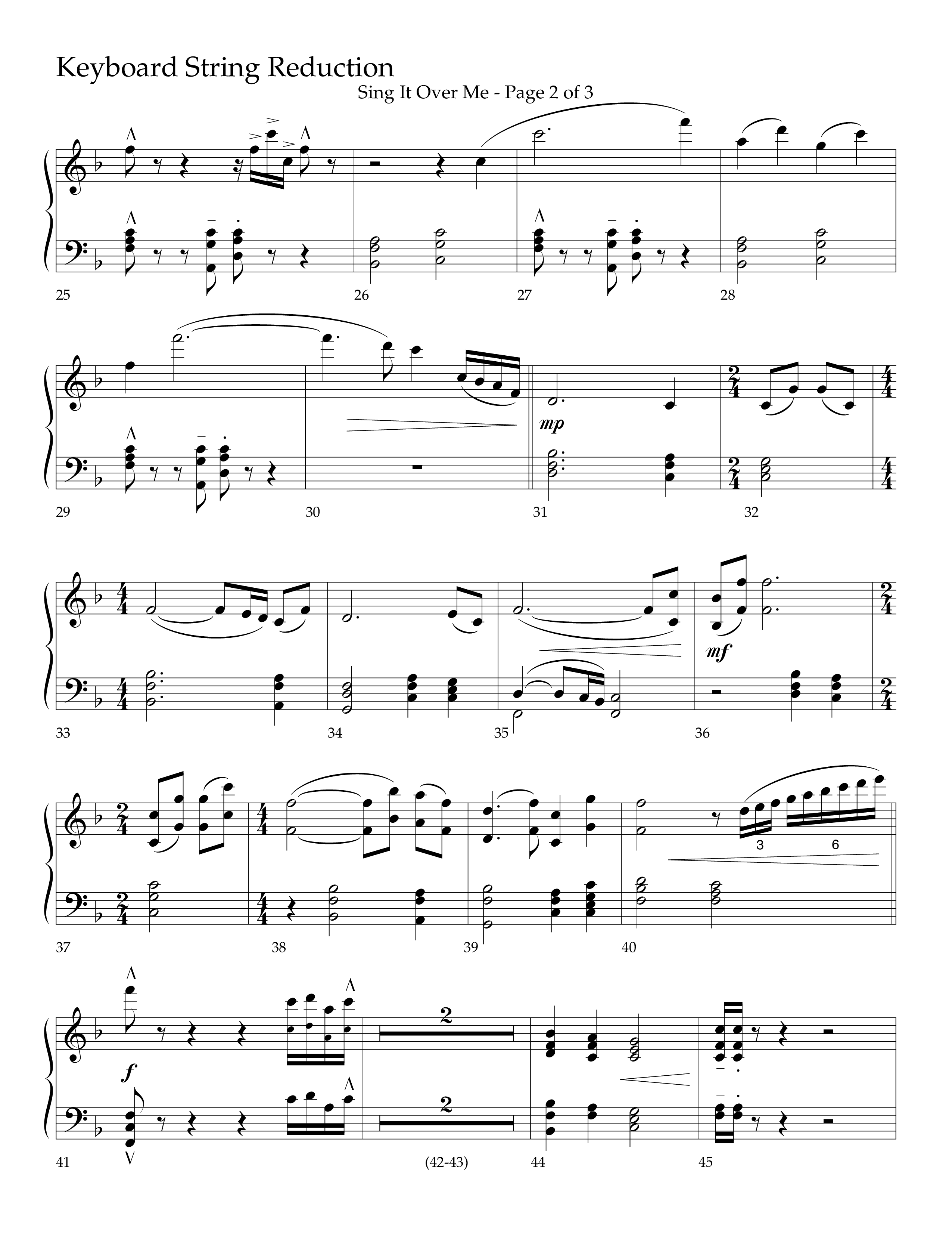 Sing It Over Me (Choral Anthem SATB) String Reduction (Lifeway Choral / Arr. Geron Davis / Orch. J. Daniel Smith)