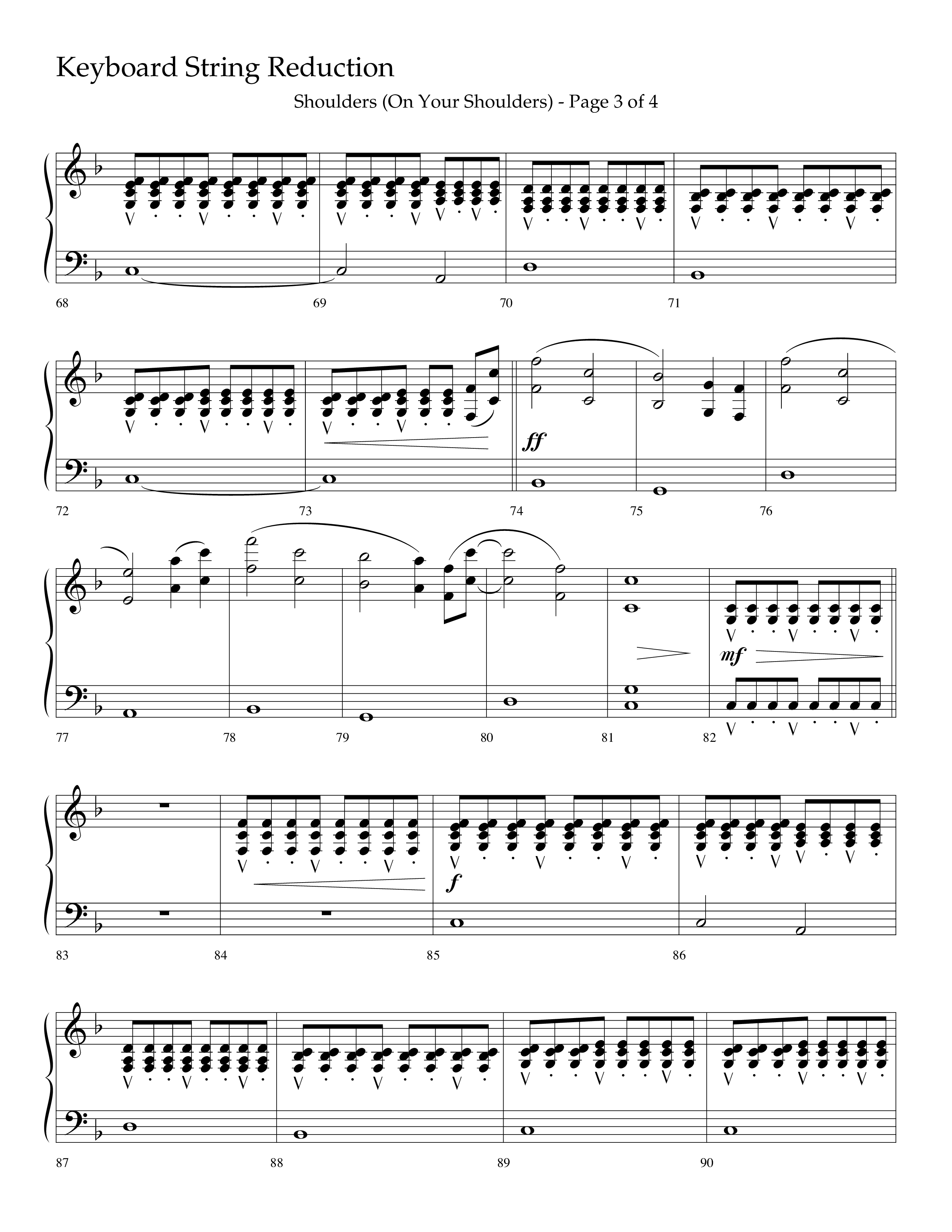 Shoulders (Choral Anthem SATB) String Reduction (Lifeway Choral / Arr. Cliff Duren)