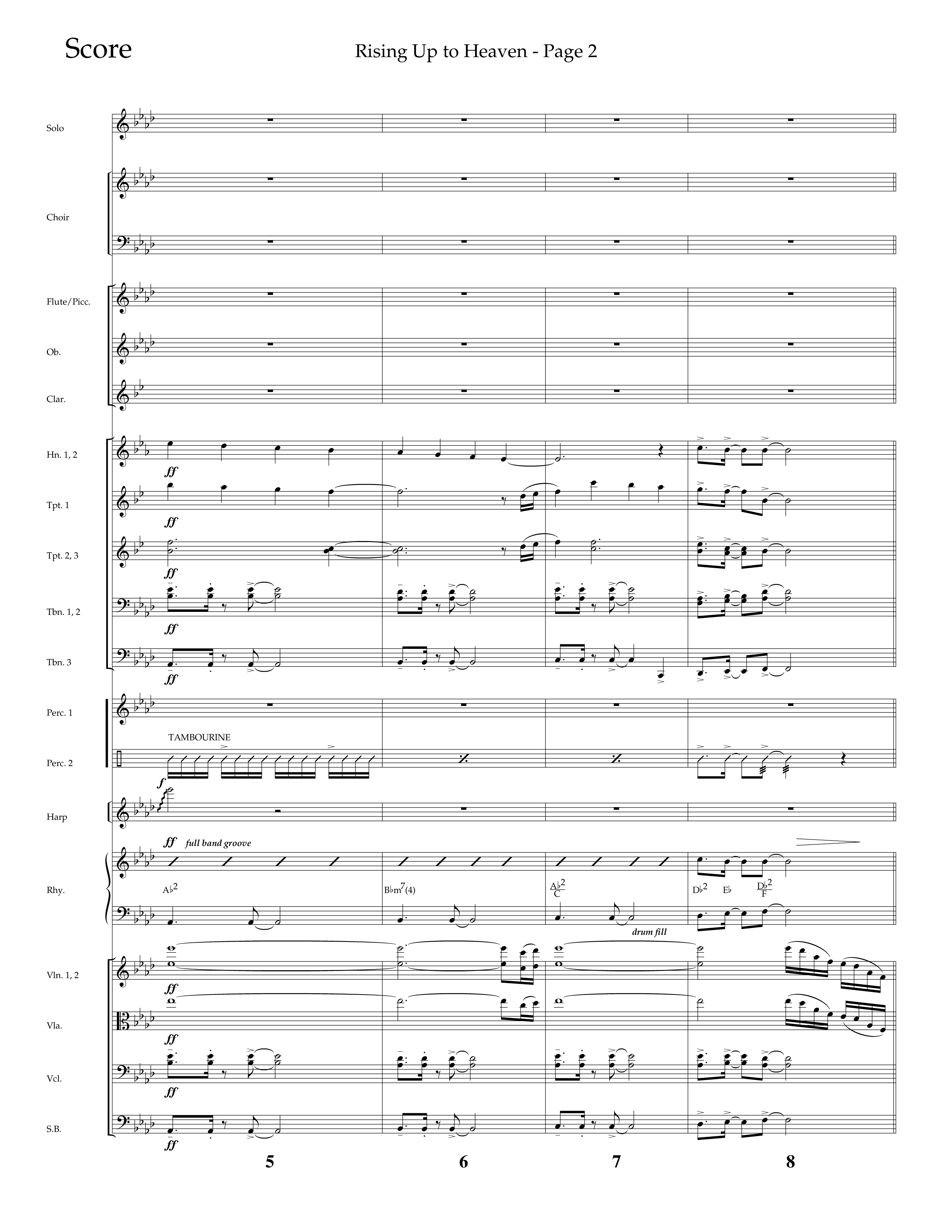 Rising Up To Heaven (Choral Anthem SATB) Orchestration (Lifeway Choral / Arr. Craig Adams / Orch. Danny Zaloudik)