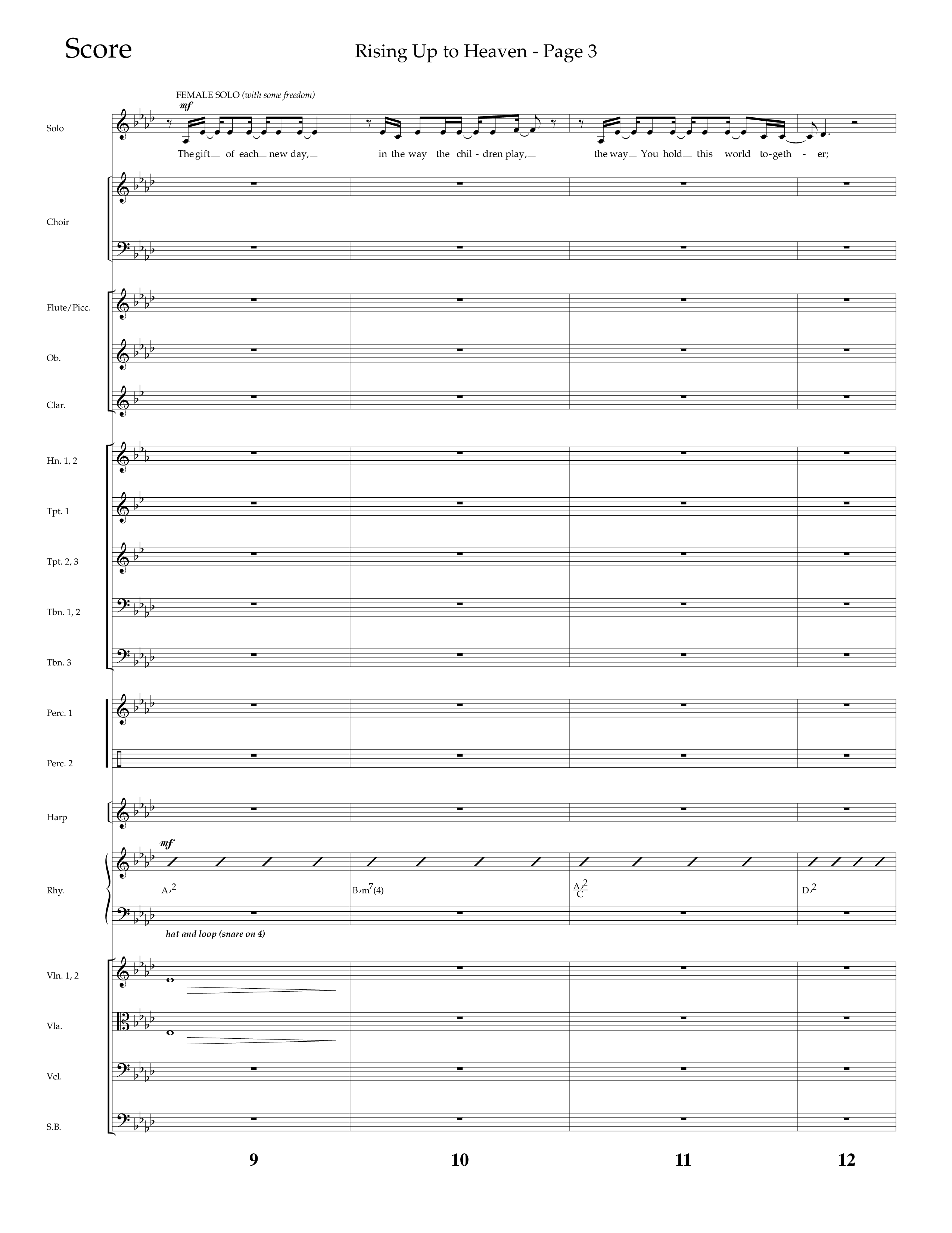 Rising Up To Heaven (Choral Anthem SATB) Conductor's Score (Lifeway Choral / Arr. Craig Adams / Orch. Danny Zaloudik)