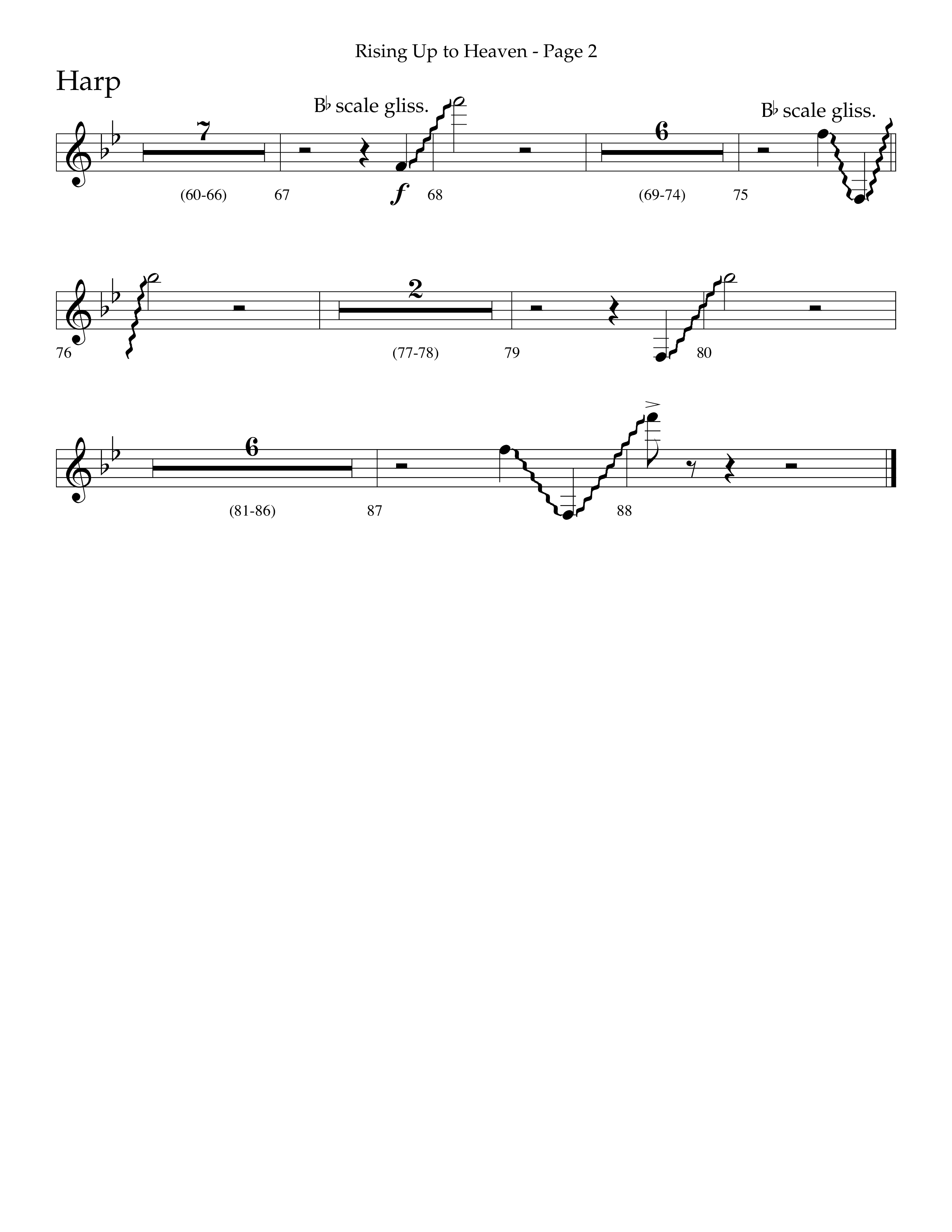 Rising Up To Heaven (Choral Anthem SATB) Harp (Lifeway Choral / Arr. Craig Adams / Orch. Danny Zaloudik)