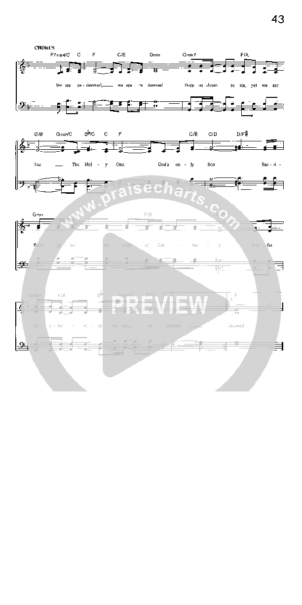 We Are Redeemed Lead Sheet (The Steeles)