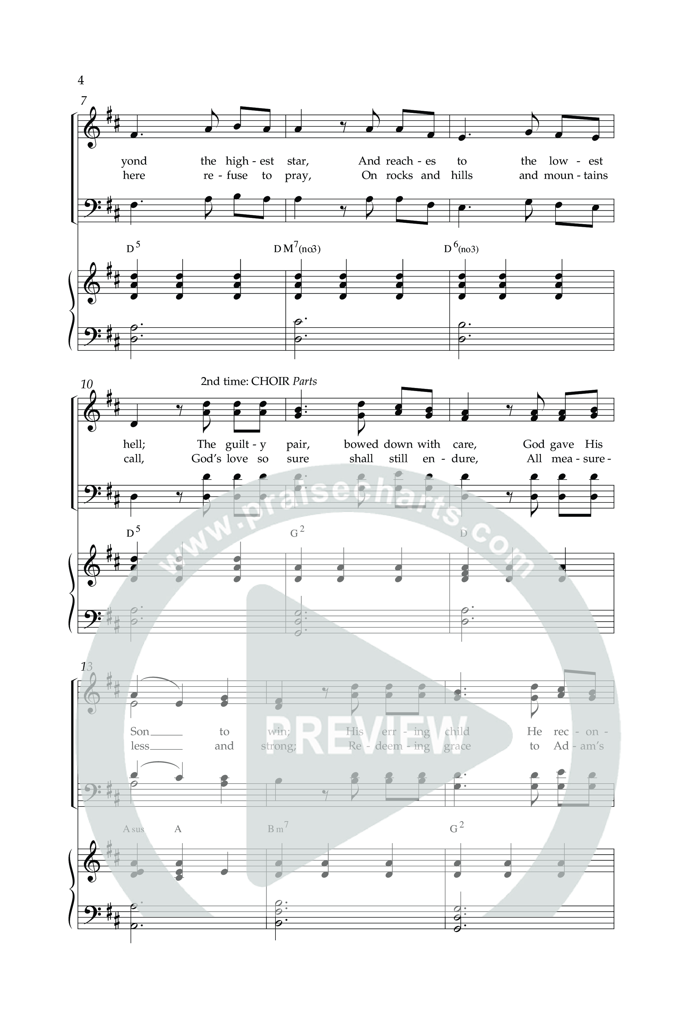 The Love of God (Choral Anthem SATB) Anthem (SATB/Piano) (Arr. Charlie Sinclair / Orch. Scott Harris / Lifeway Choral)