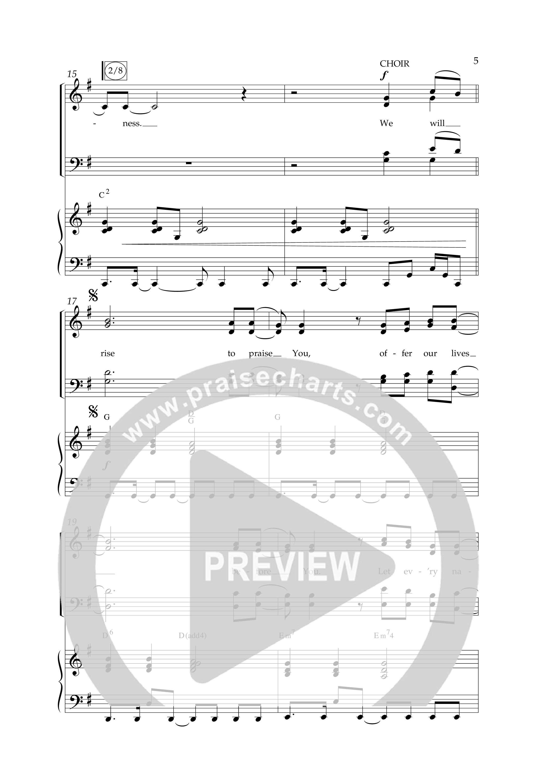Rise (Choral Anthem SATB) Anthem (SATB/Piano) (Lifeway Choral / Arr. Bruce Cokeroft / Orch. Craig Adams)
