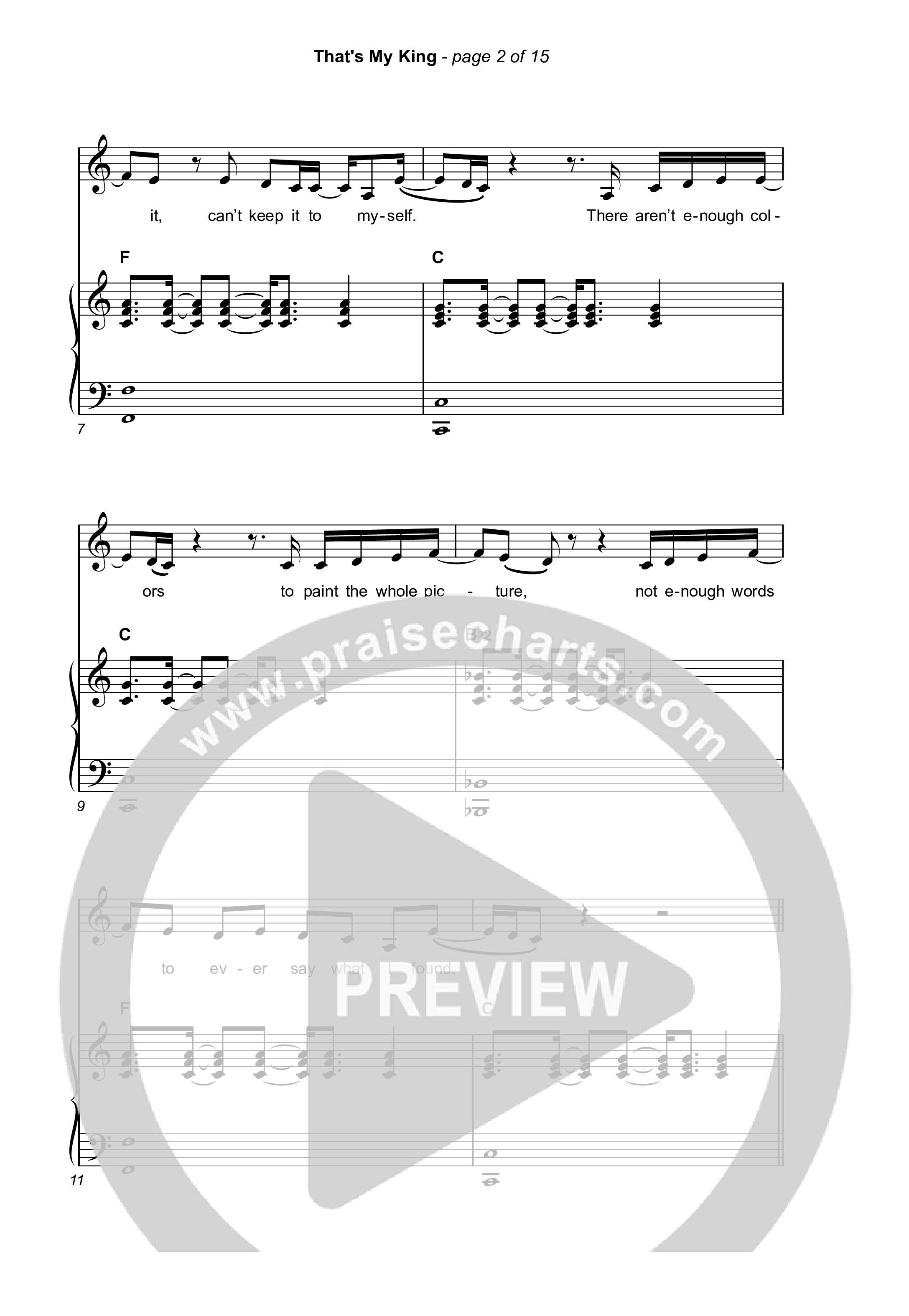 That's My King (Worship Choir/SAB) Octavo (SAB & Pno) (CeCe Winans / Arr. Luke Gambill)