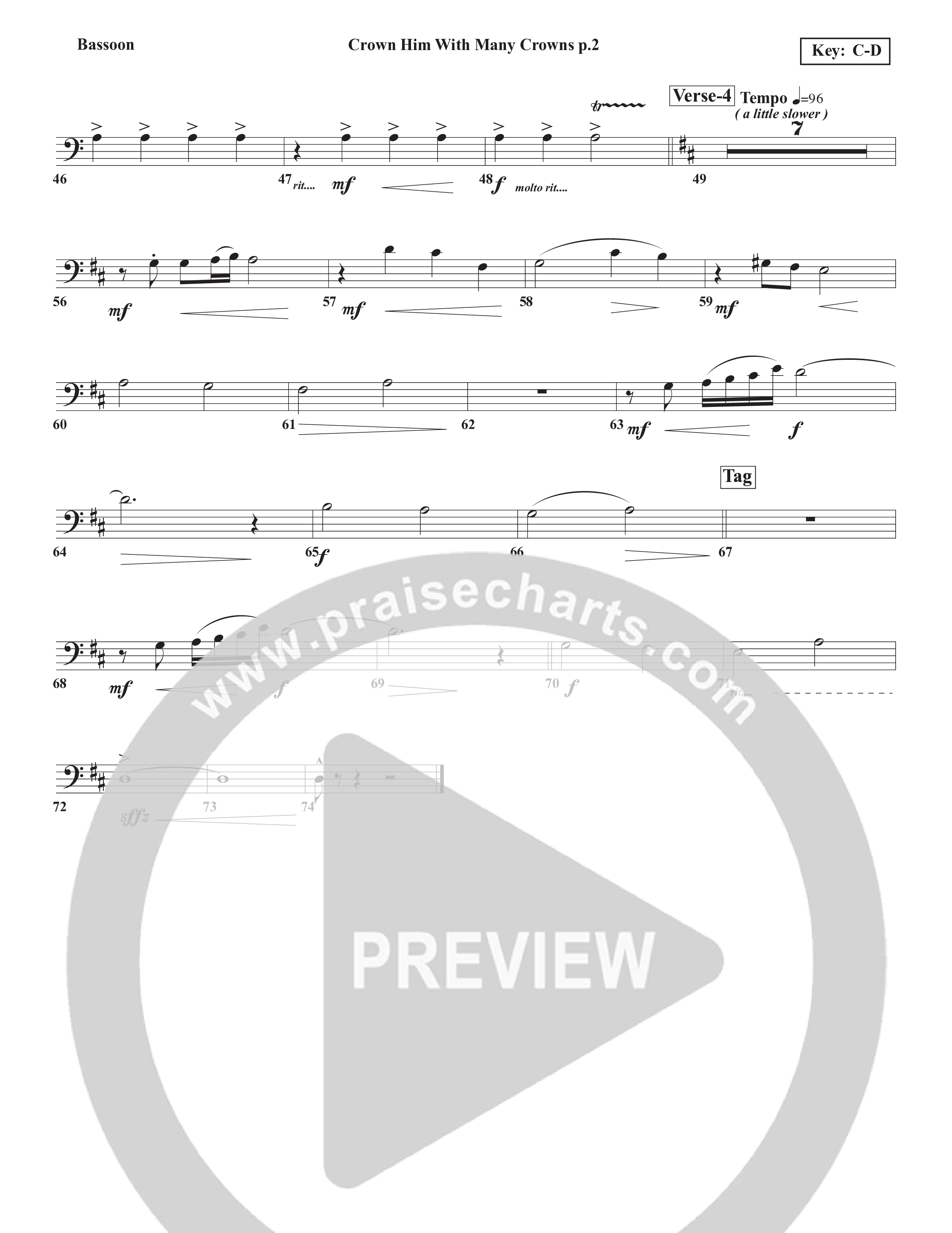 Crown Him With Many Crowns Bassoon (Chris Emert)