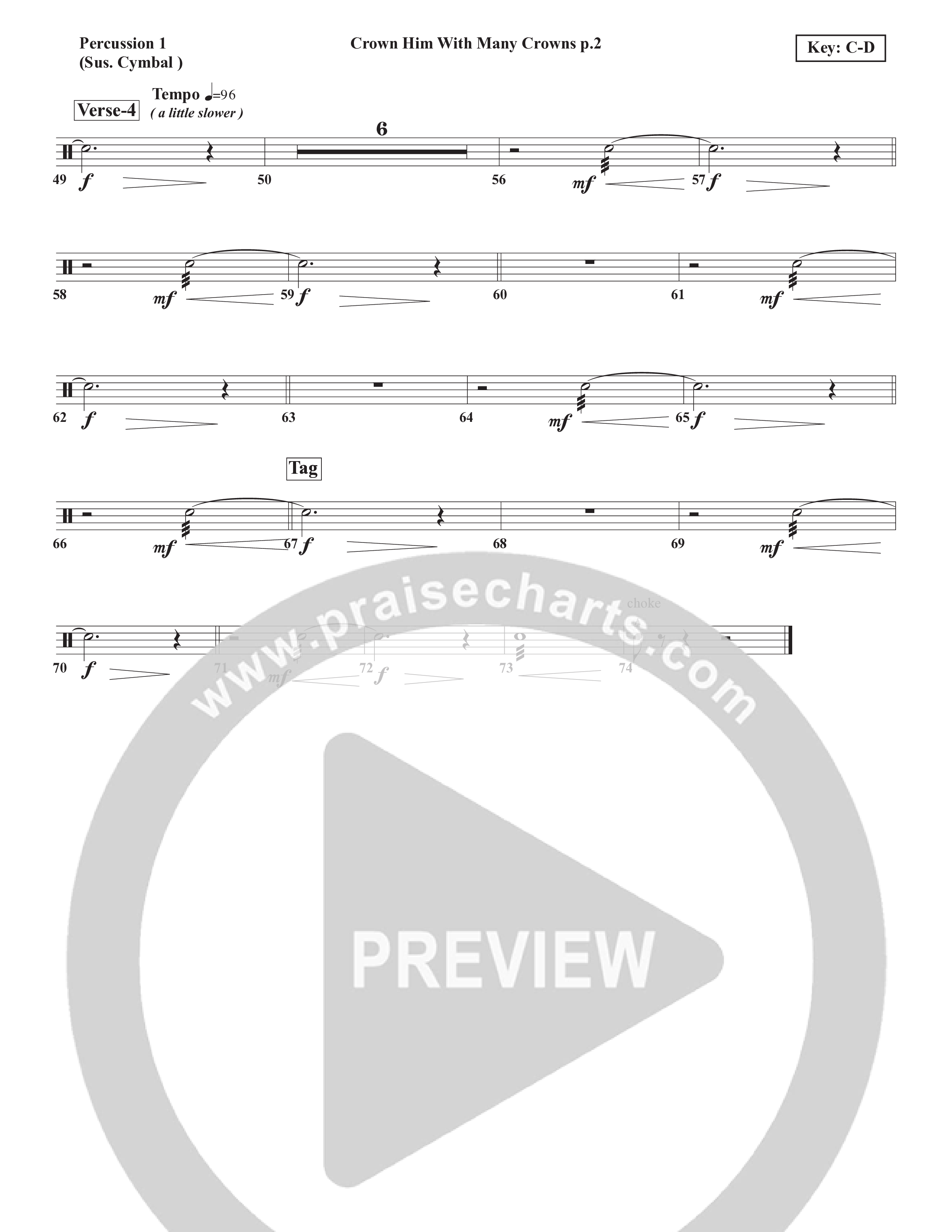 Crown Him With Many Crowns Percussion (Chris Emert)