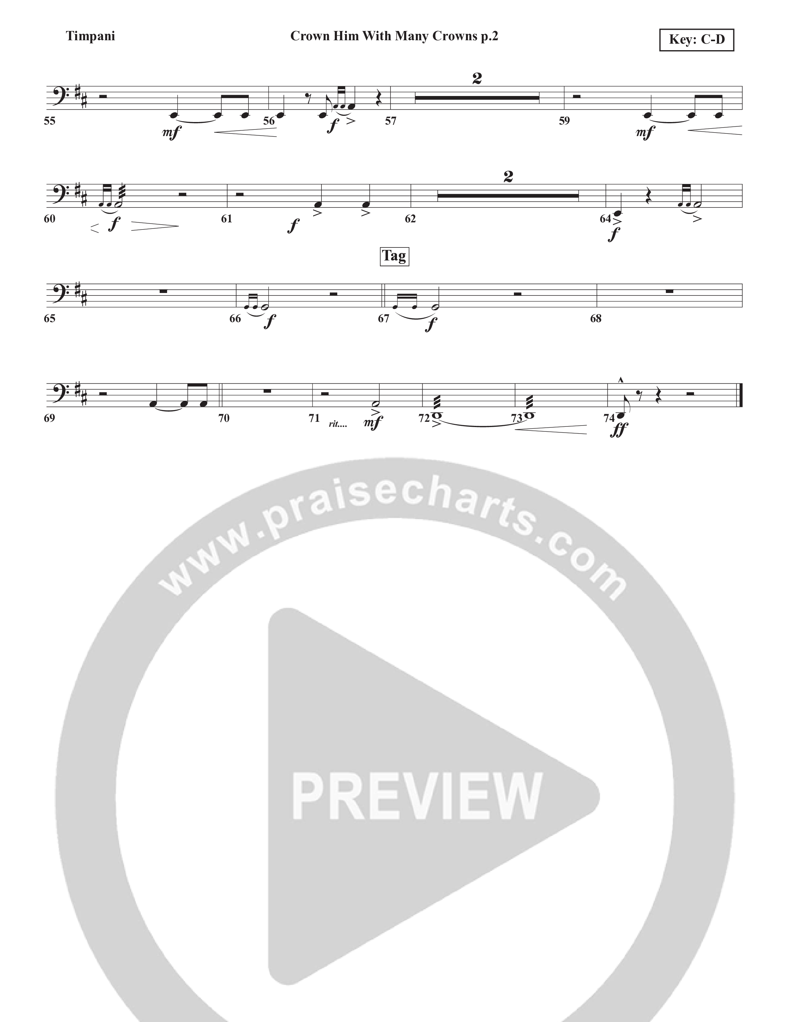 Crown Him With Many Crowns Timpani (Chris Emert)