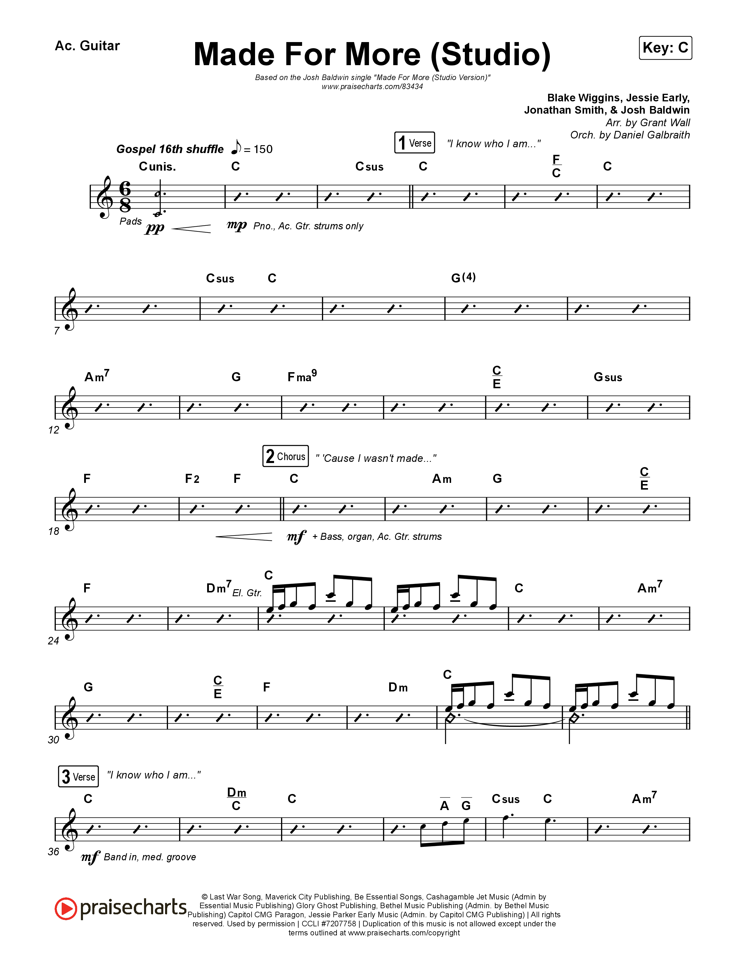 Made For More (Studio) Acoustic Guitar (Josh Baldwin)