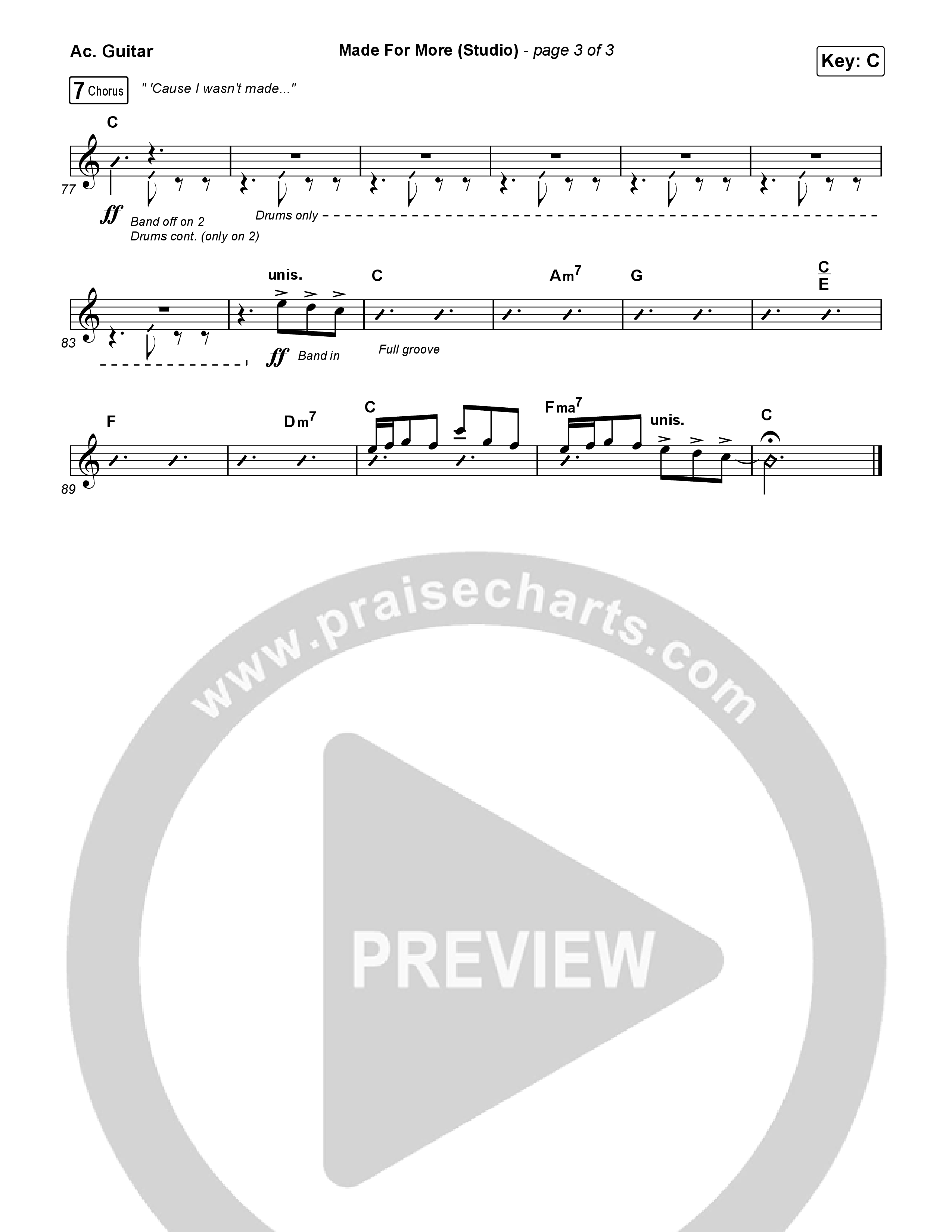 Made For More (Studio) Acoustic Guitar (Josh Baldwin)