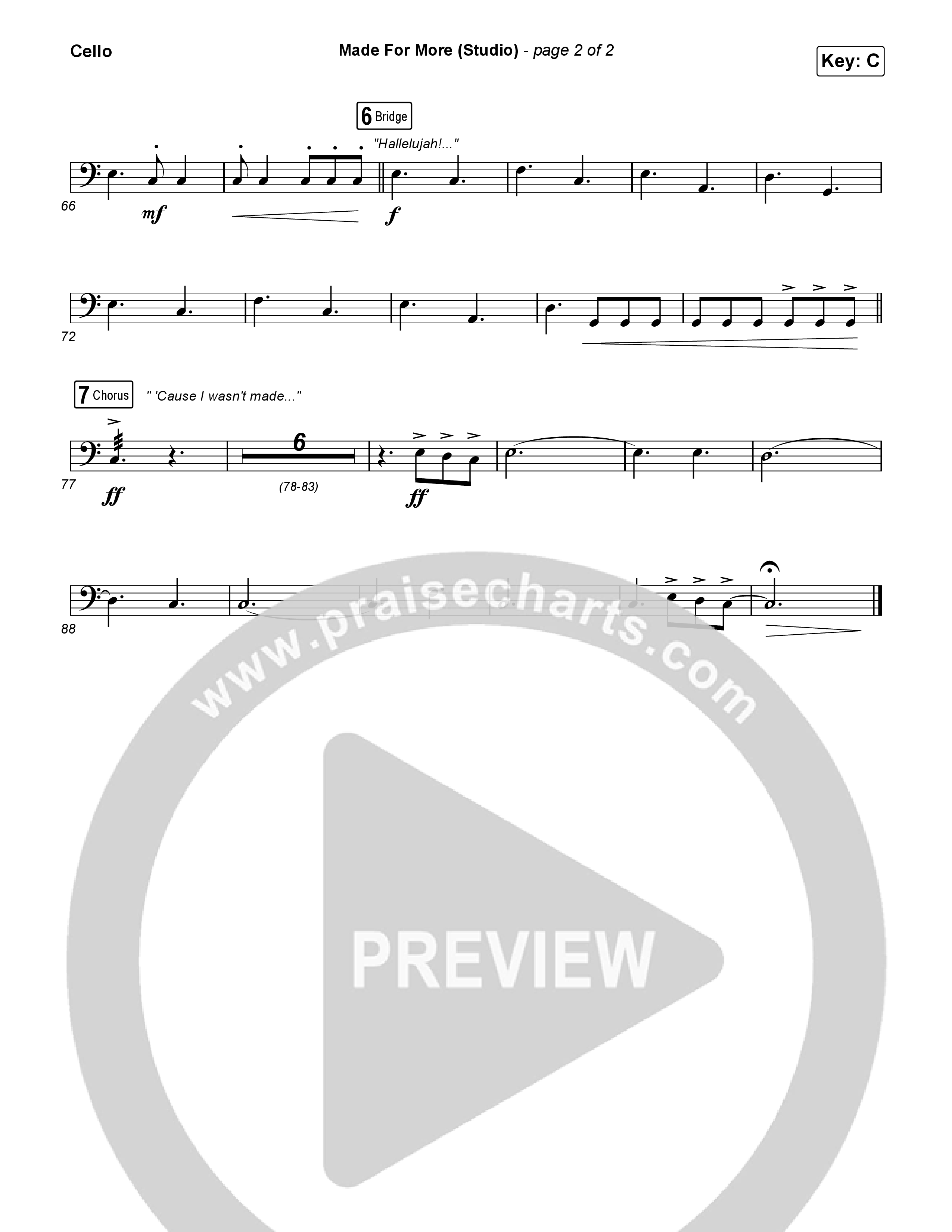 Made For More (Studio) Cello (Josh Baldwin)