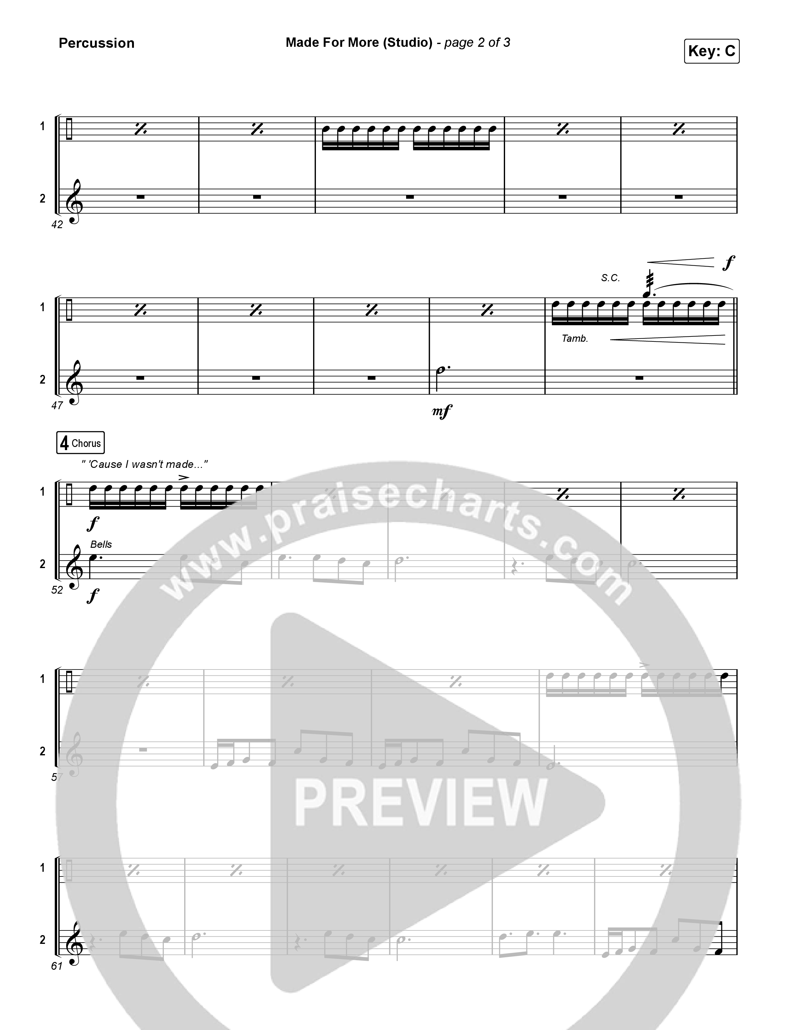 Made For More (Studio) Percussion (Josh Baldwin)