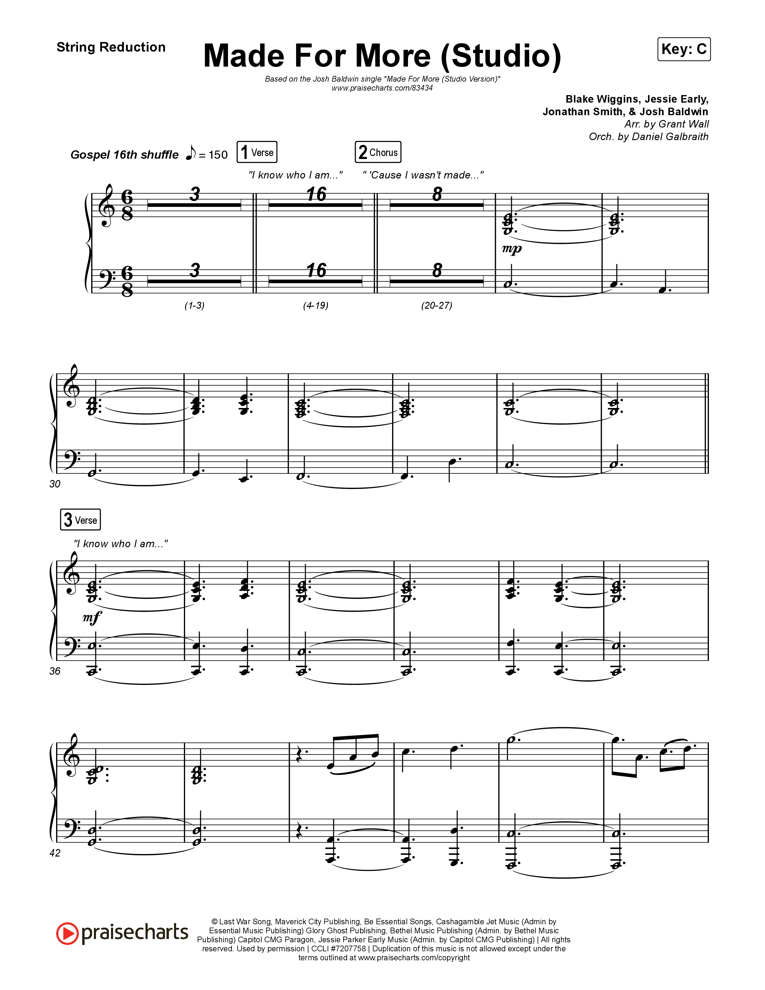 Made For More (Studio) String Reduction (Josh Baldwin)