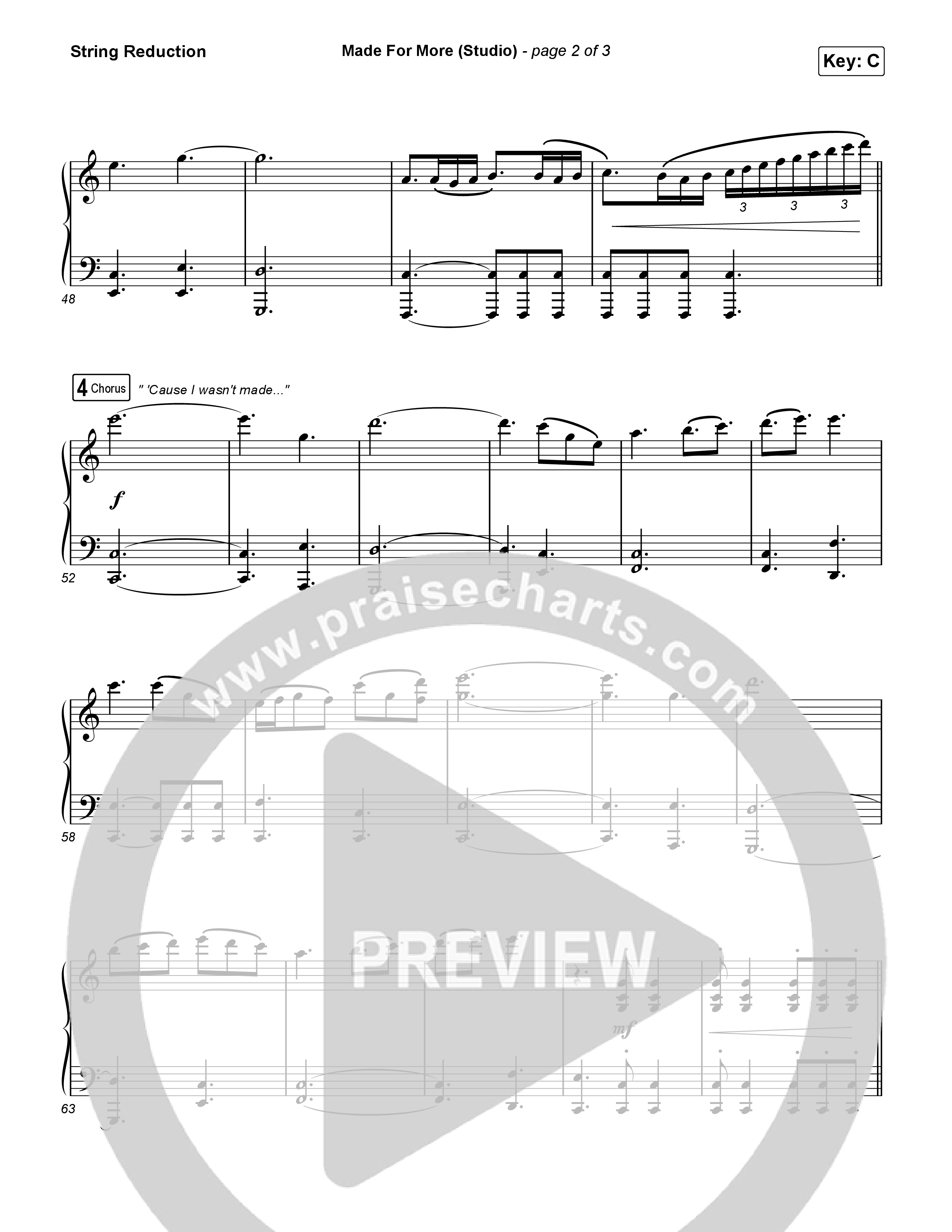 Made For More (Studio) String Reduction (Josh Baldwin)