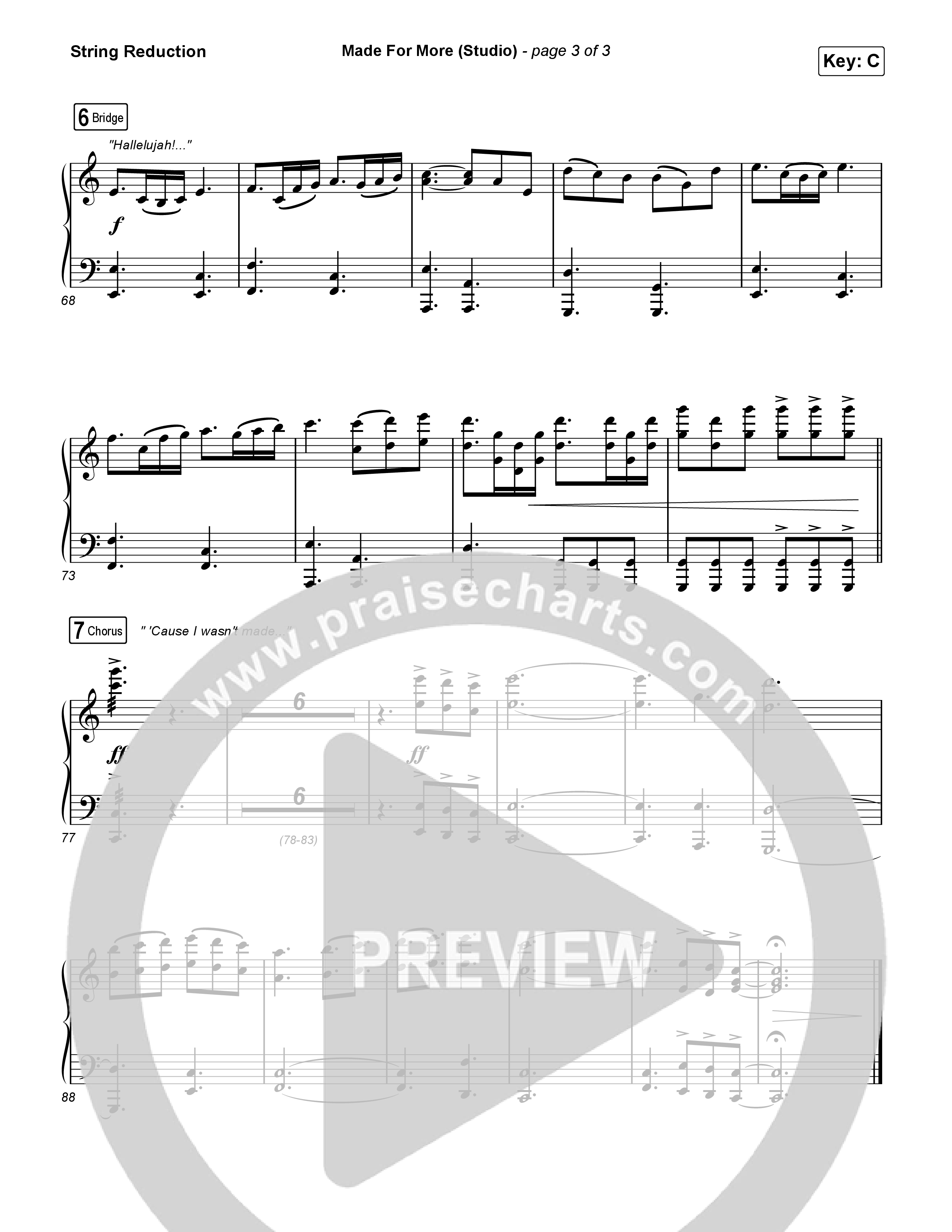 Made For More (Studio) String Reduction (Josh Baldwin)