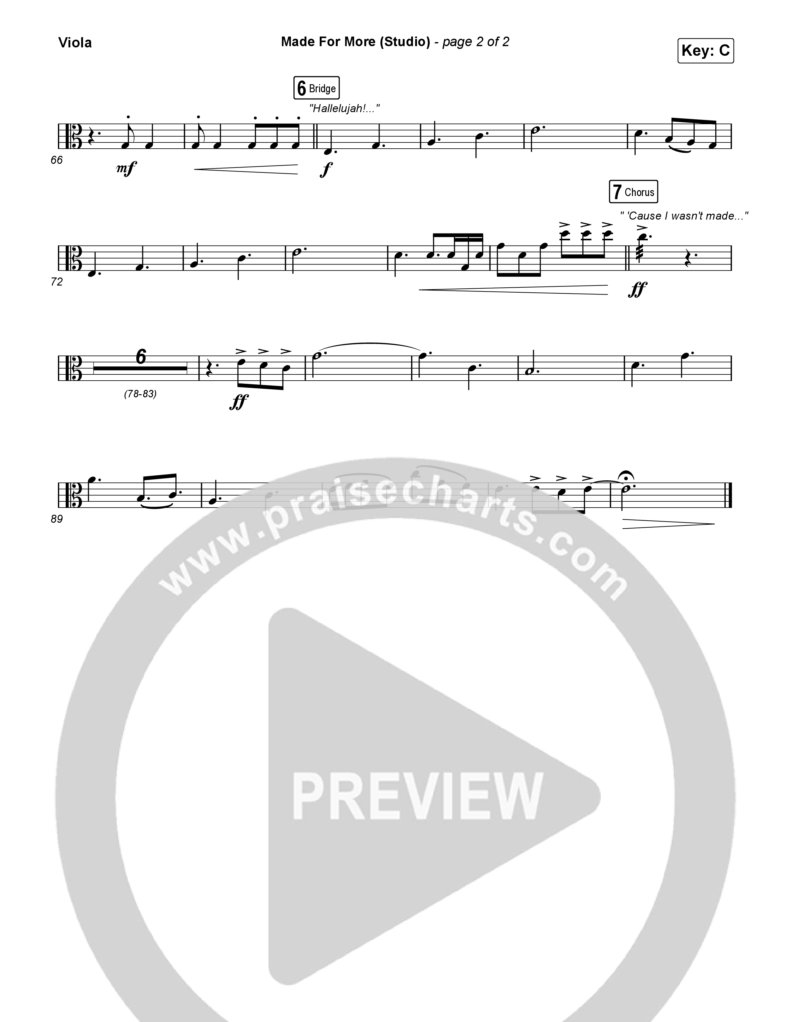 Made For More (Studio) Viola (Josh Baldwin)