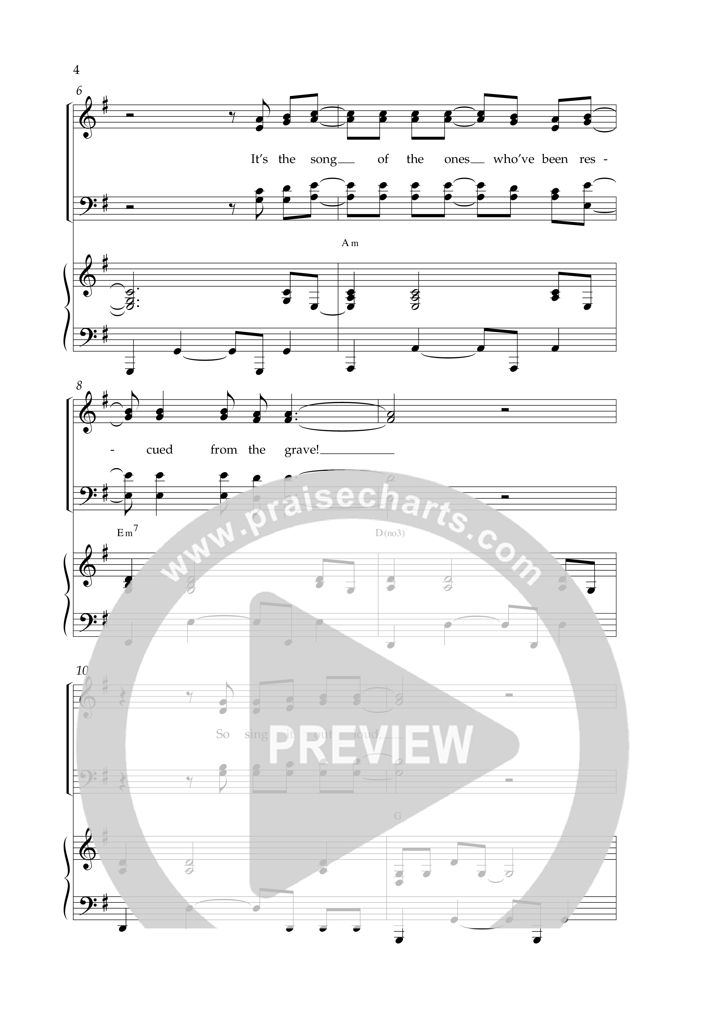 Redemption Song (Choral Anthem SATB) Anthem (SATB/Piano) (Lifeway Choral / Arr. Cliff Duren)