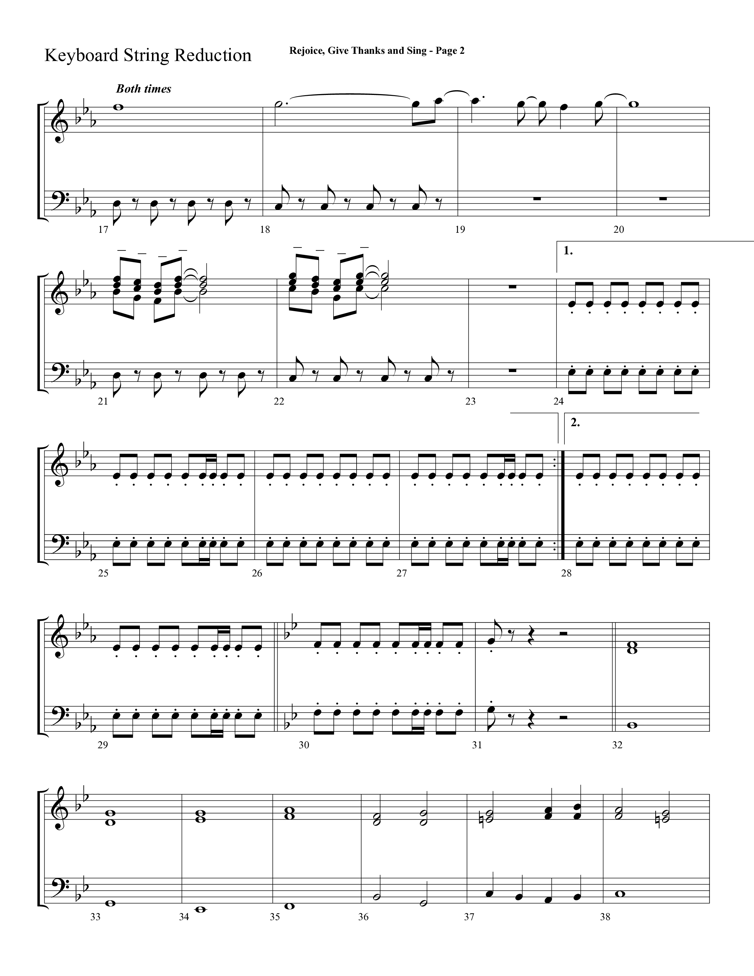 Rejoice, Give Thanks And Sing (with Rejoice, The Lord Is King, Come, Thou Almighty King) (Choral Anthem SATB) String Reduction (Lifeway Choral / Arr. Dave Williamson)
