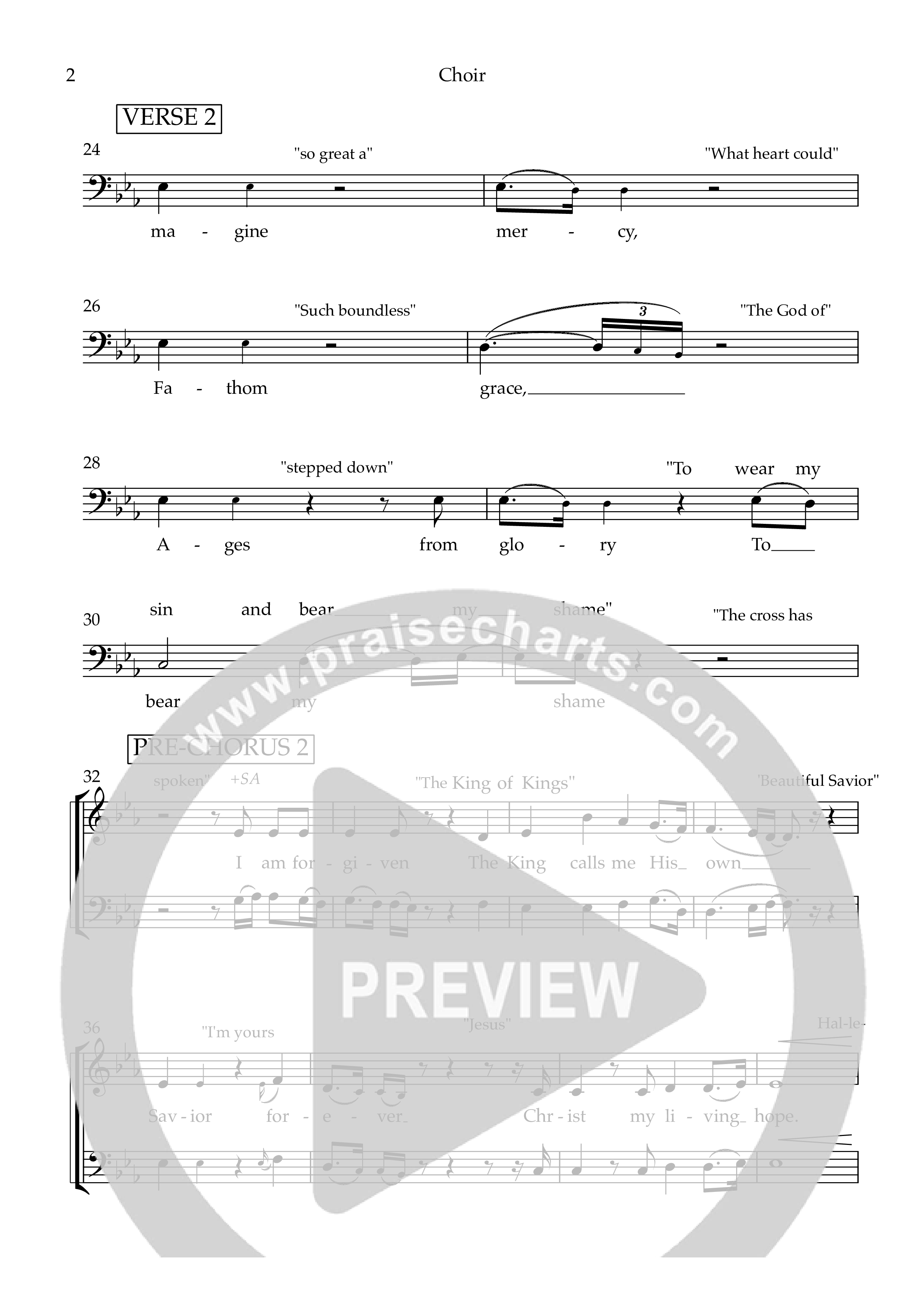 Living Hope (Choir Version) Choir Sheet (The Worship Initiative)