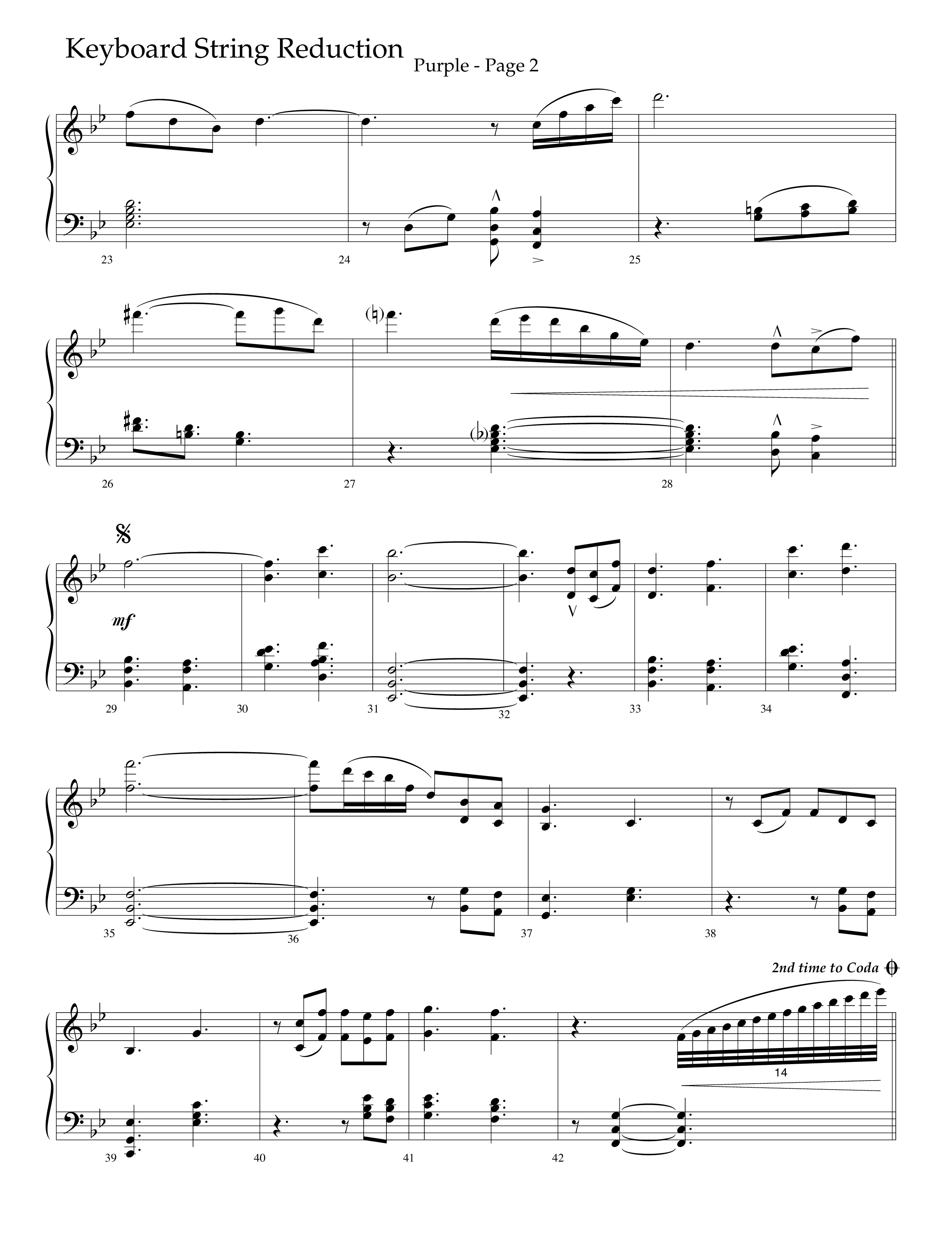 Purple (Choral Anthem SATB) String Reduction (Lifeway Choral / Arr. J. Daniel Smith)