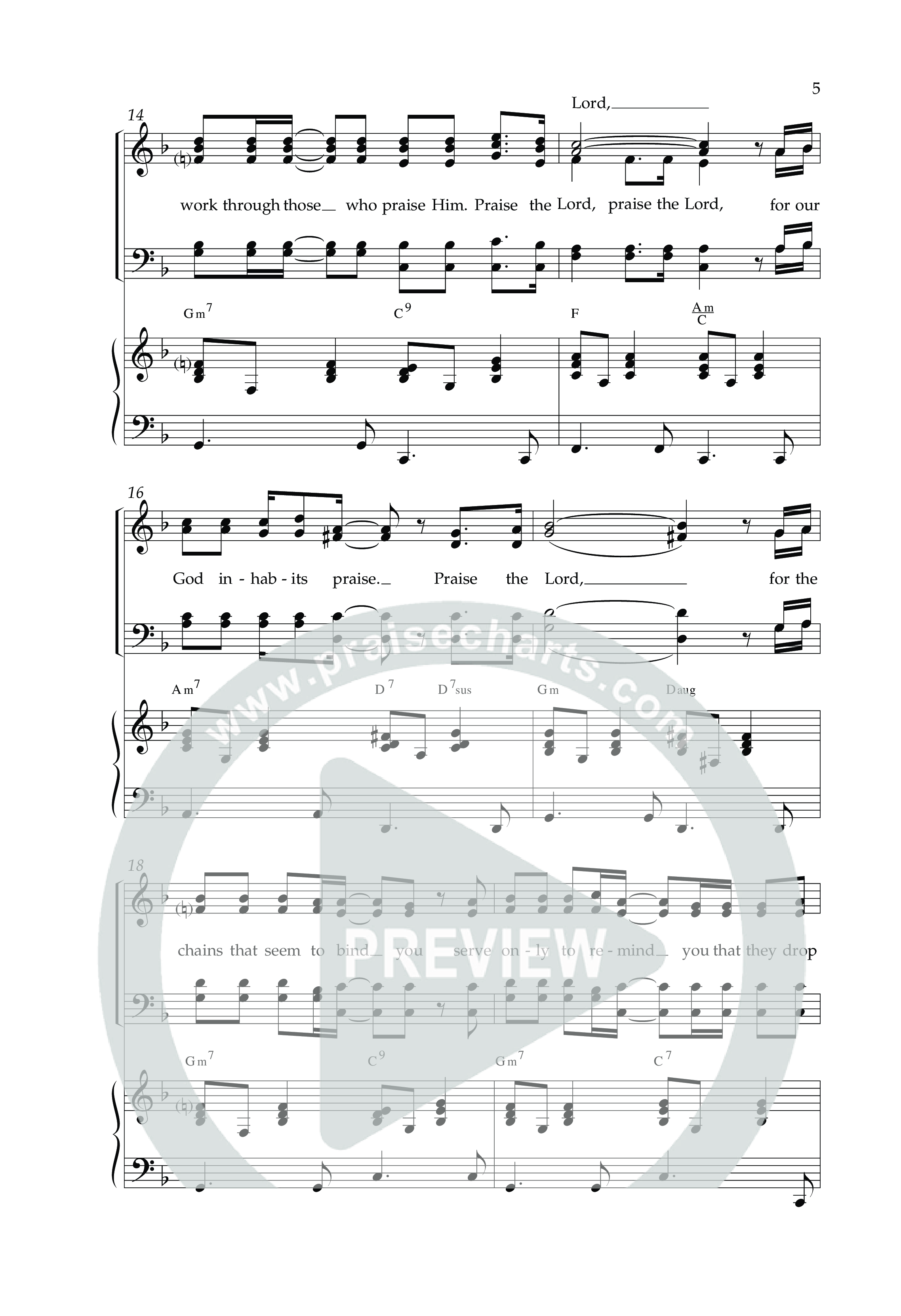 Praise The Lord (Choral Anthem SATB) Anthem (SATB/Piano) (Lifeway Choral / Arr. Marty Hamby)