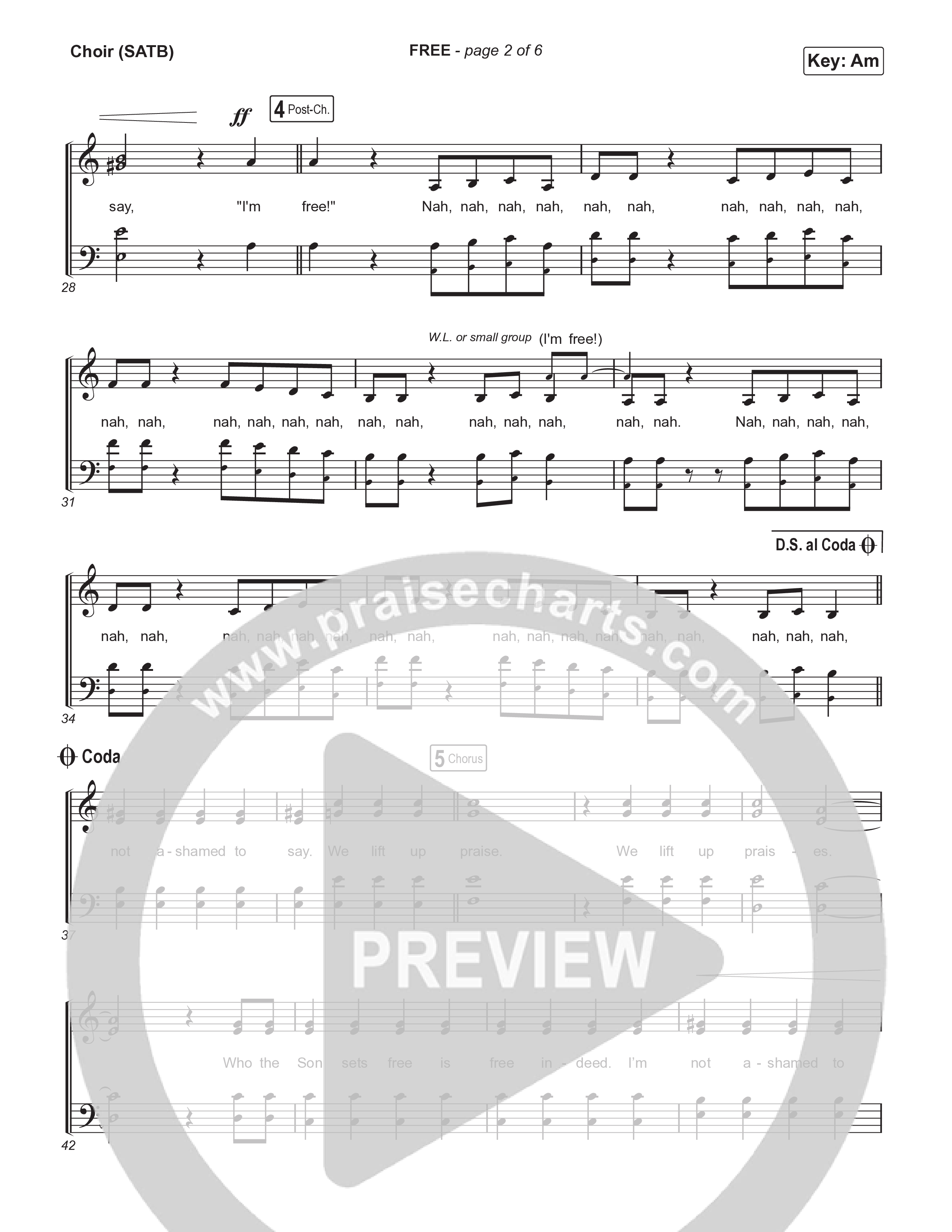 FREE (Live) Choir Sheet (SATB) (SEU Worship)