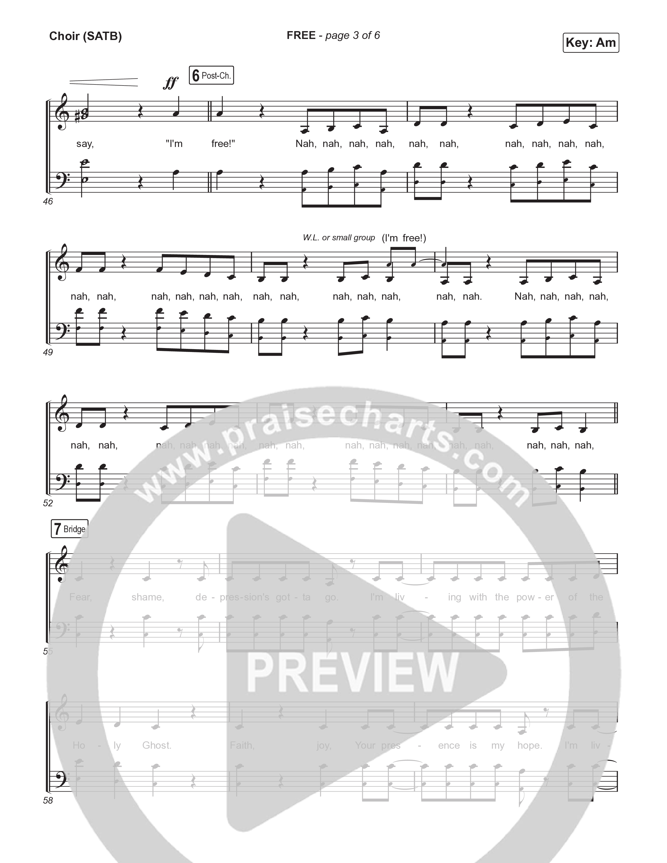 FREE (Live) Choir Sheet (SATB) (SEU Worship)