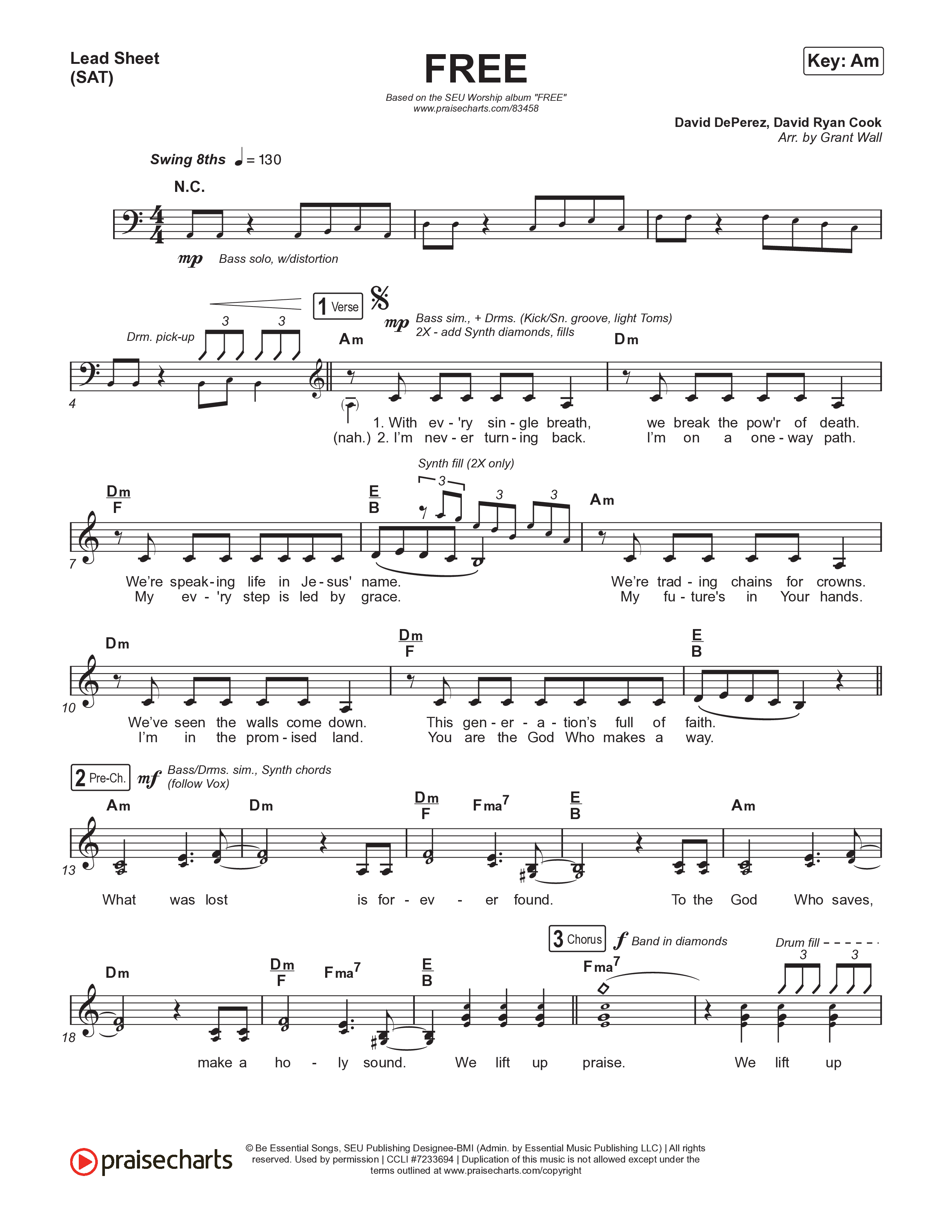 FREE (Live) Lead Sheet (SAT) (SEU Worship)