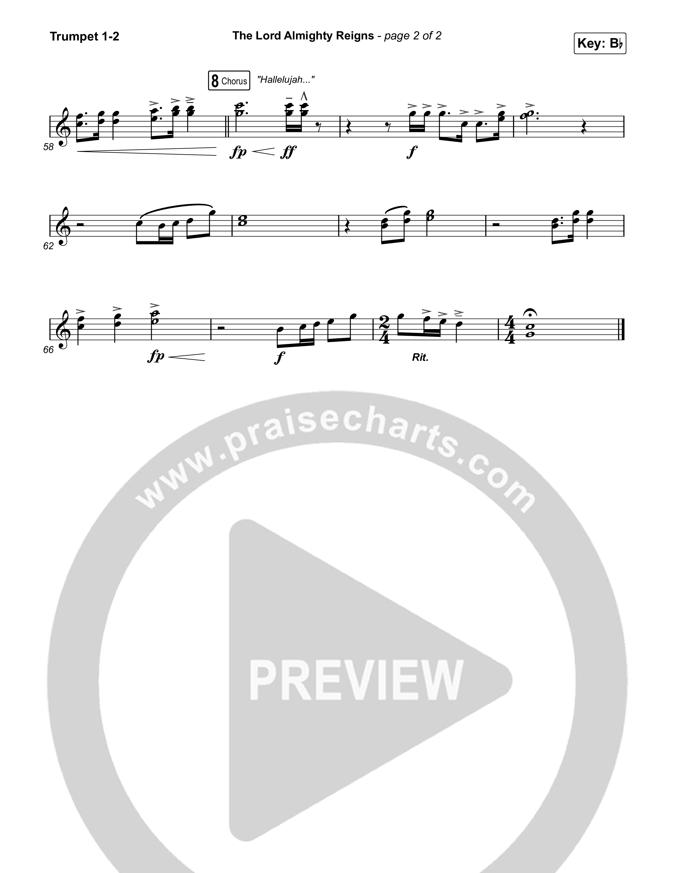 The Lord Almighty Reigns Trumpet 1,2 (Matt Papa / Matt Boswell)