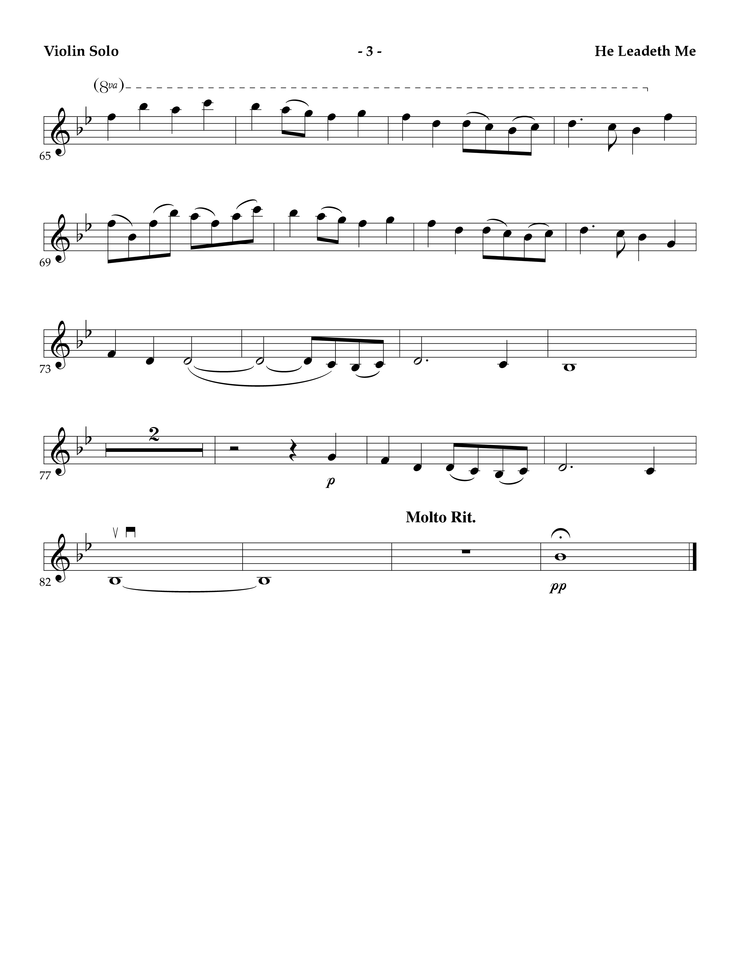 He Leadeth Me (Instrumental) Violin Solo (Lifeway Worship / Arr. Mark Johnson)