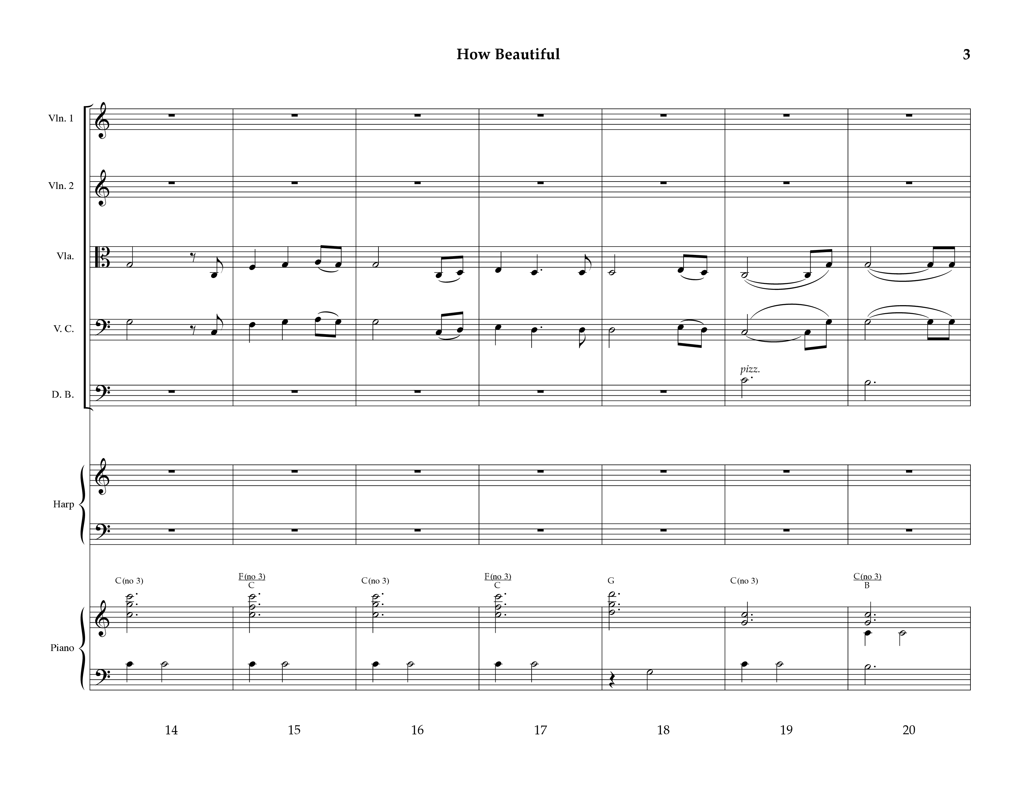 How Beautiful (Instrumental) Piano Sheet (Lifeway Worship / Arr. Mark Johnson)