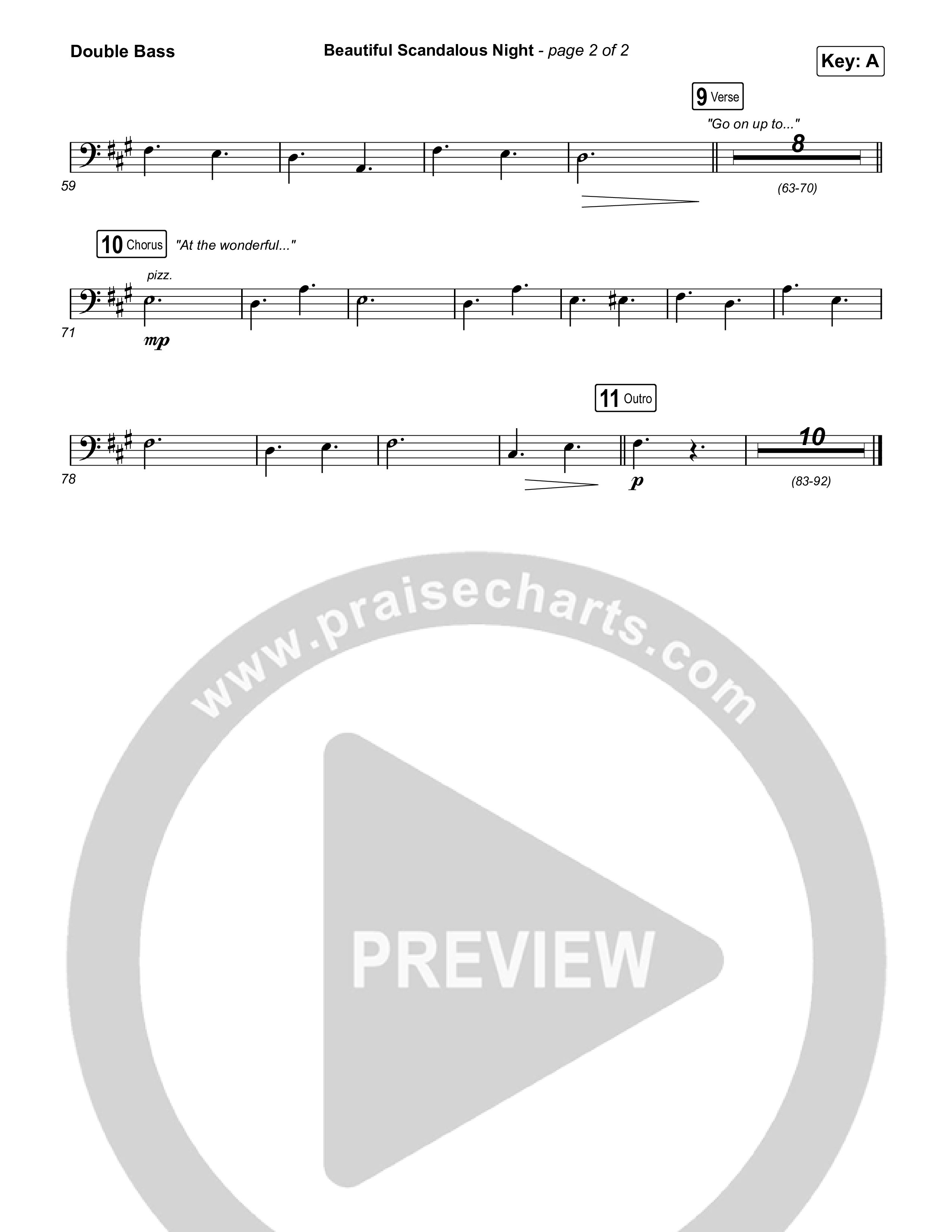 Beautiful Scandalous Night String Bass (Shane & Shane / The Worship Initiative)