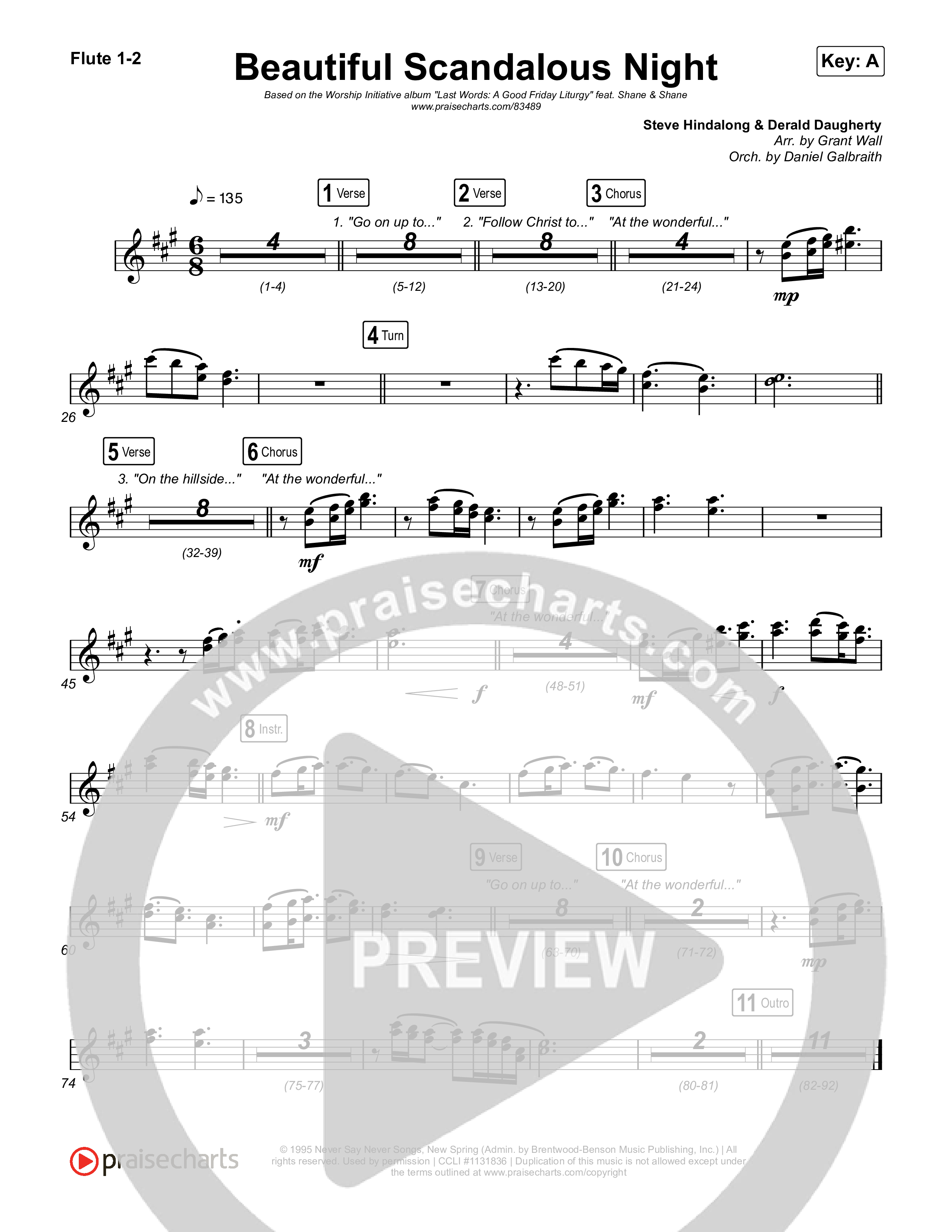 Beautiful Scandalous Night Flute 1,2 (Shane & Shane / The Worship Initiative)