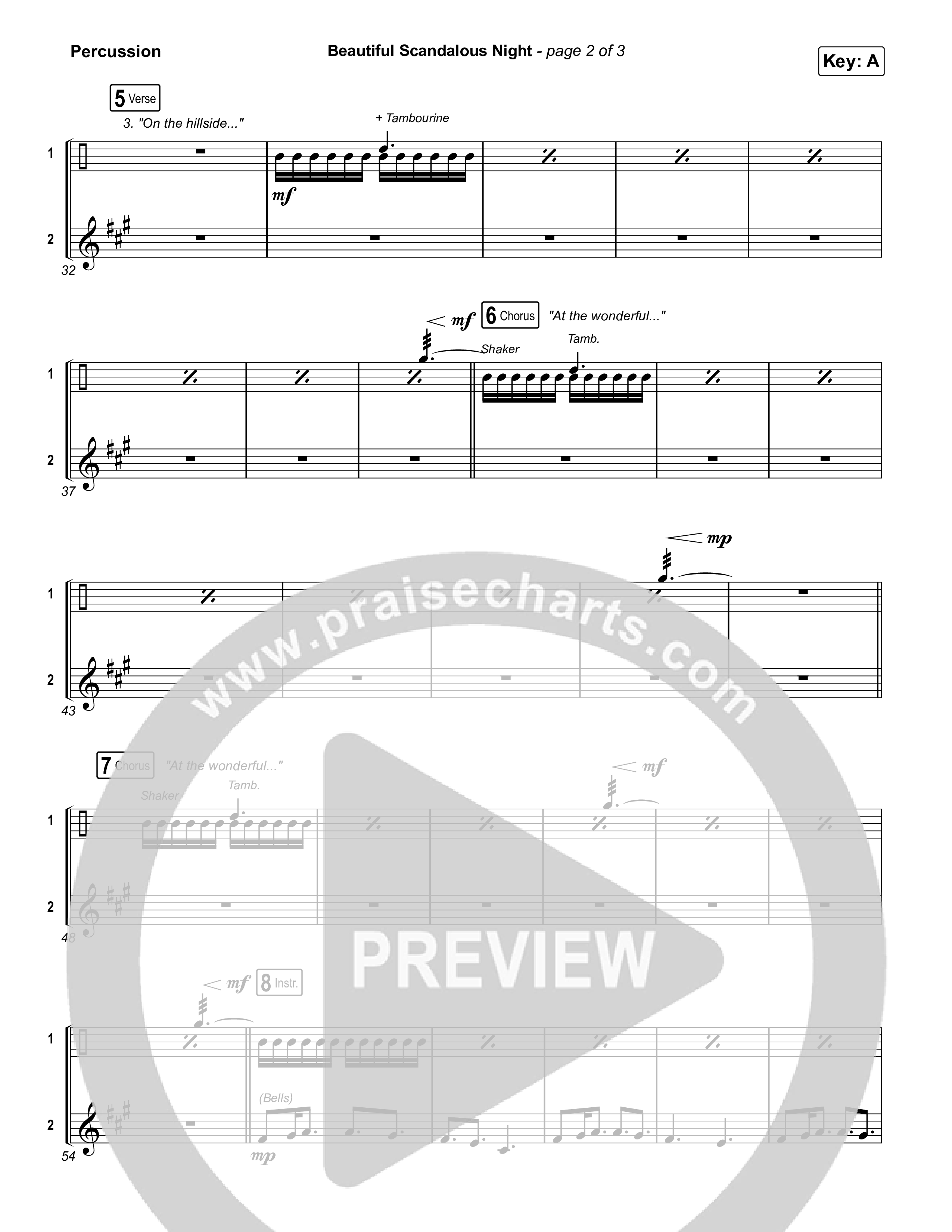 Beautiful Scandalous Night Percussion (Shane & Shane / The Worship Initiative)